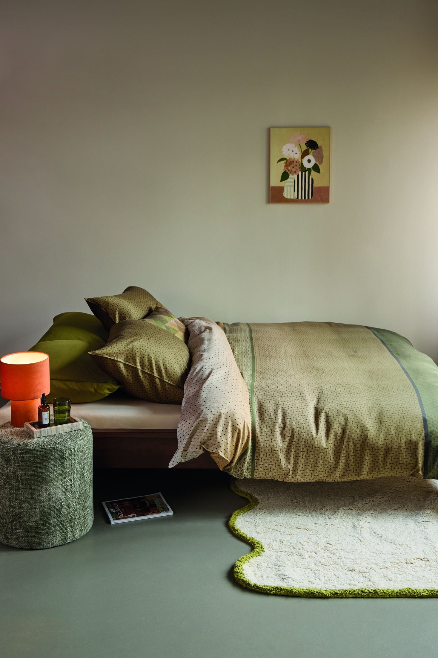 Beddinghouse Dekbedovertrek Lyocell Carter Groen