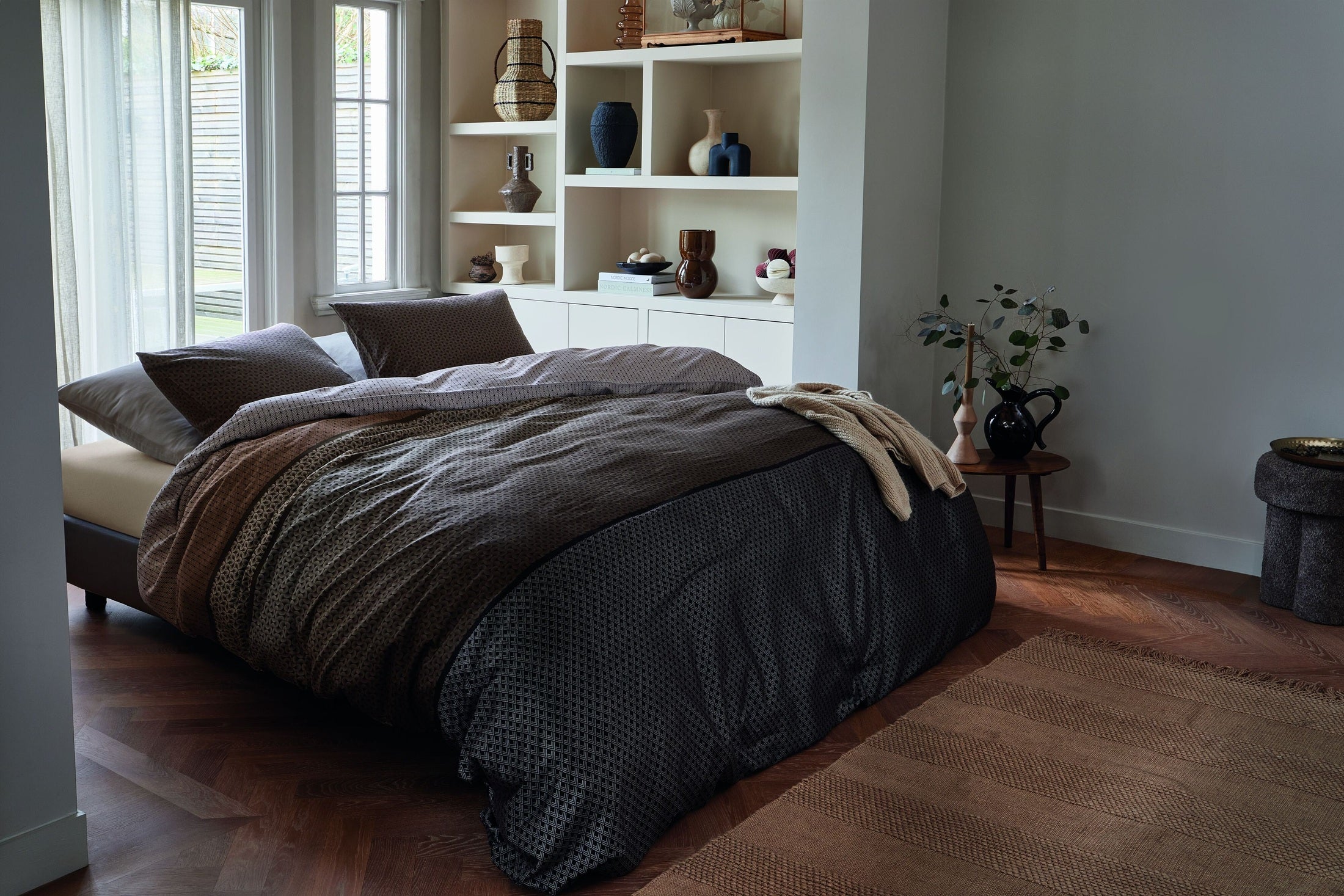 Beddinghouse Dekbedovertrek Lyocell Carter Bruin