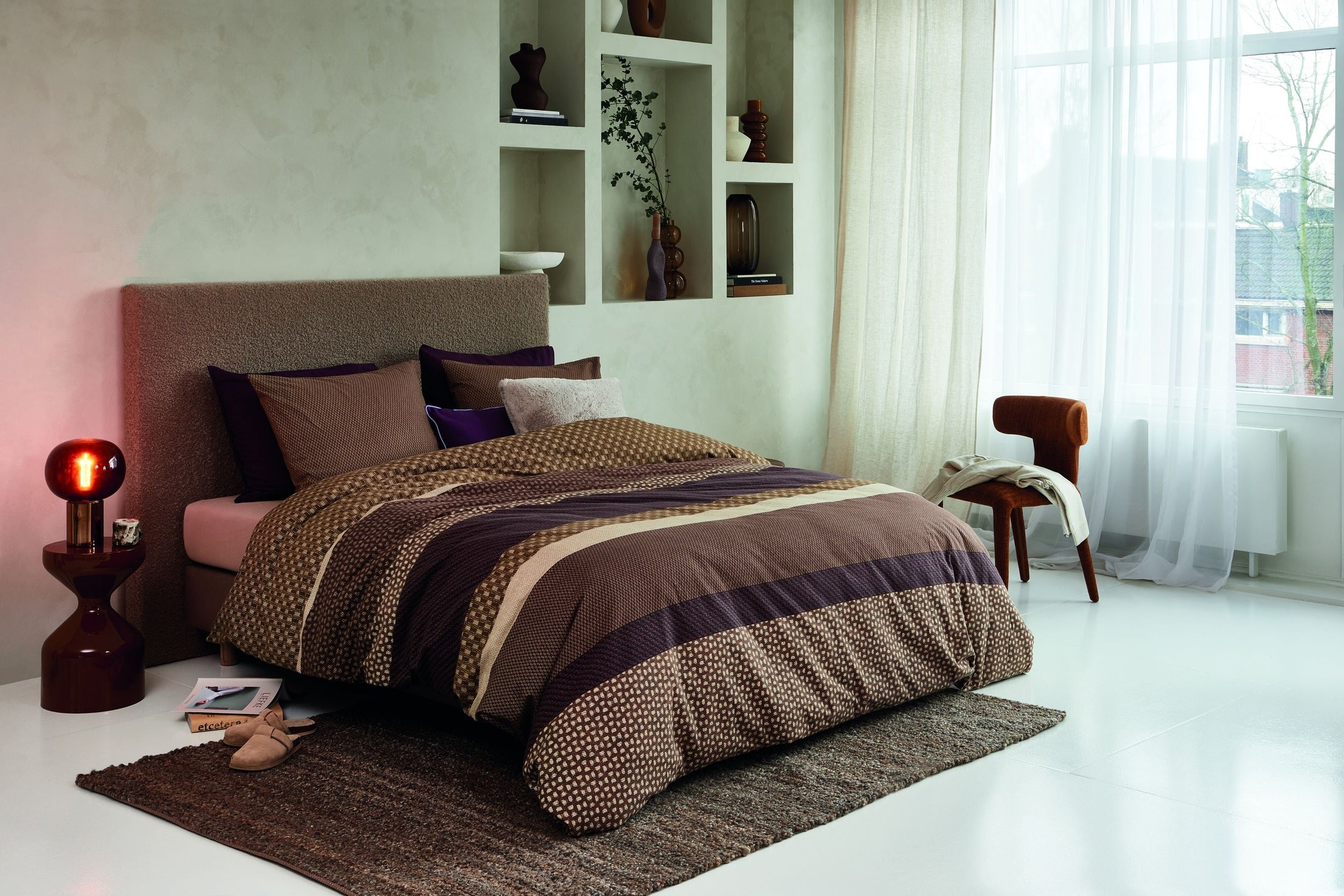 Beddinghouse Dekbedovertrek Flanel Fera Bruin