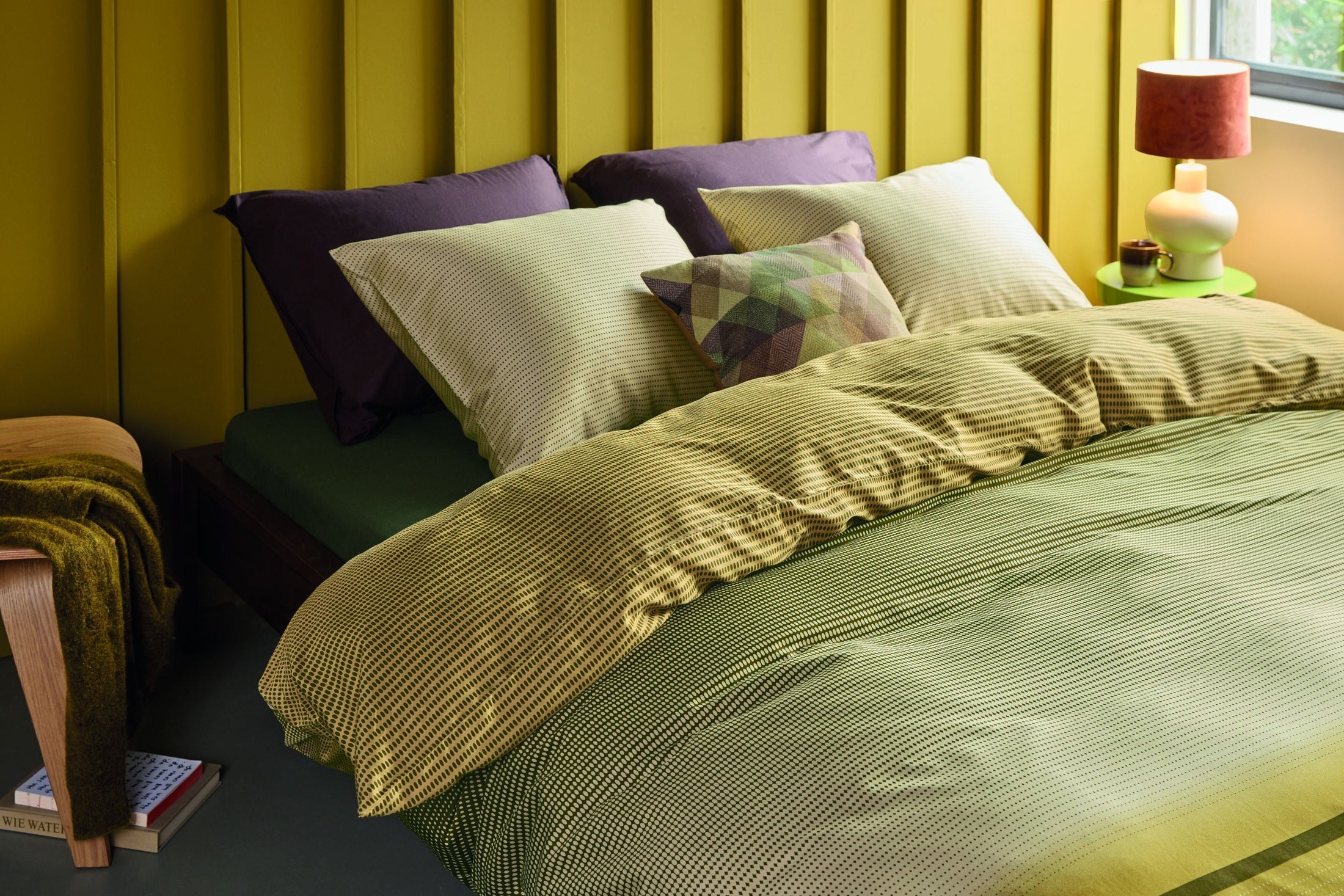 Beddinghouse Dekbedovertrek Satijn Jenn Groen