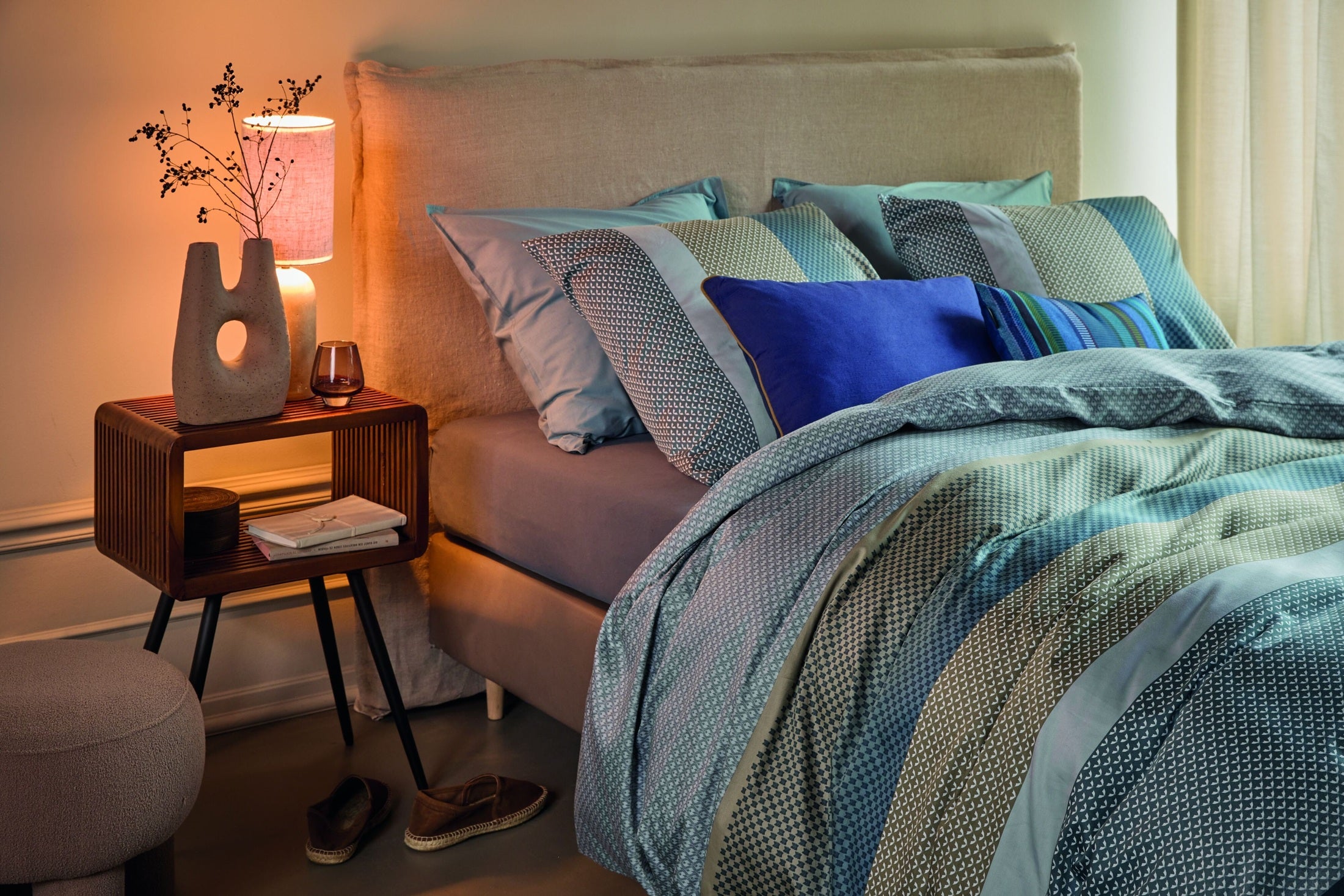 Beddinghouse Dekbedovertrek Satijn Marthe Blauw