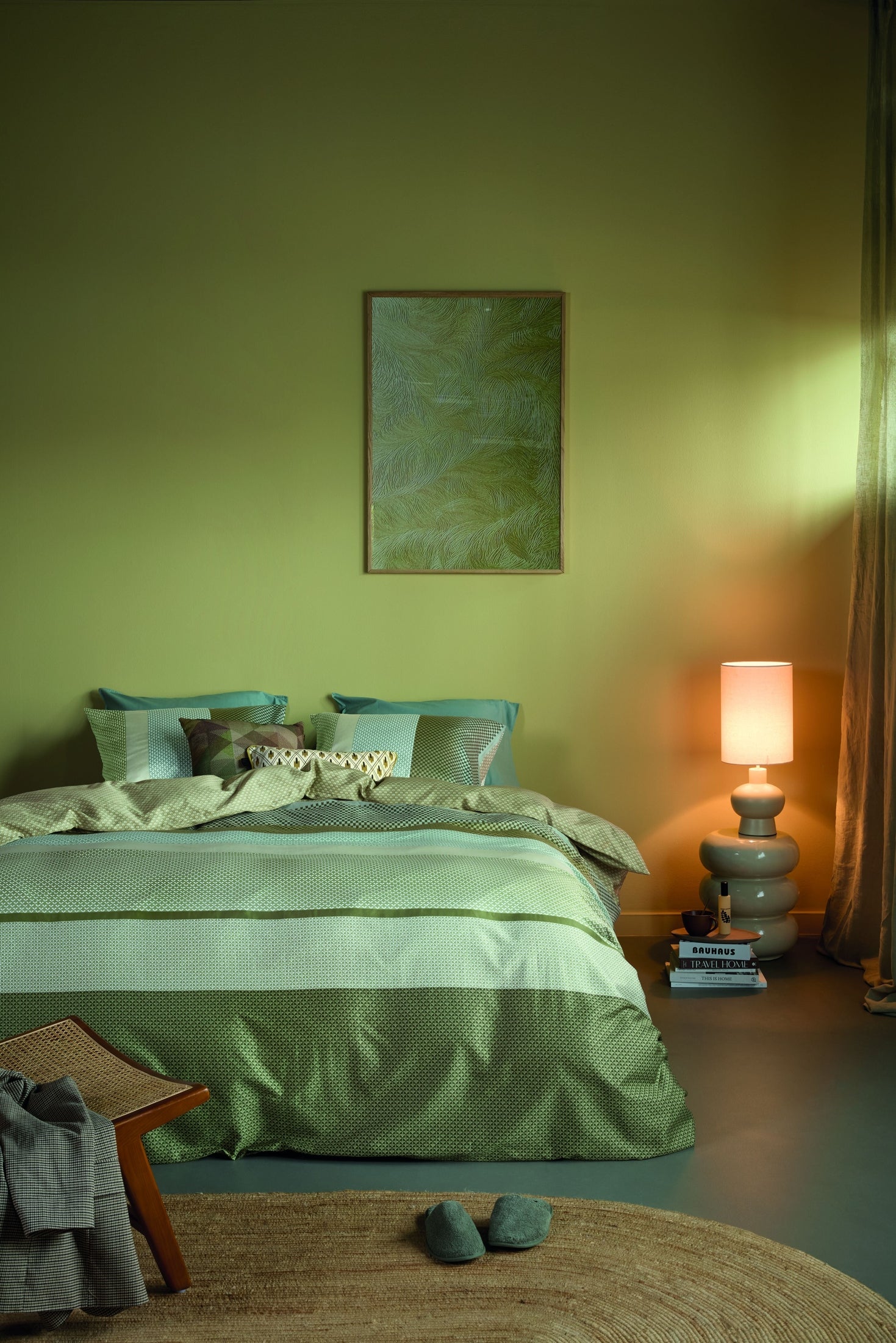 Beddinghouse Dekbedovertrek Satijn Marthe Groen