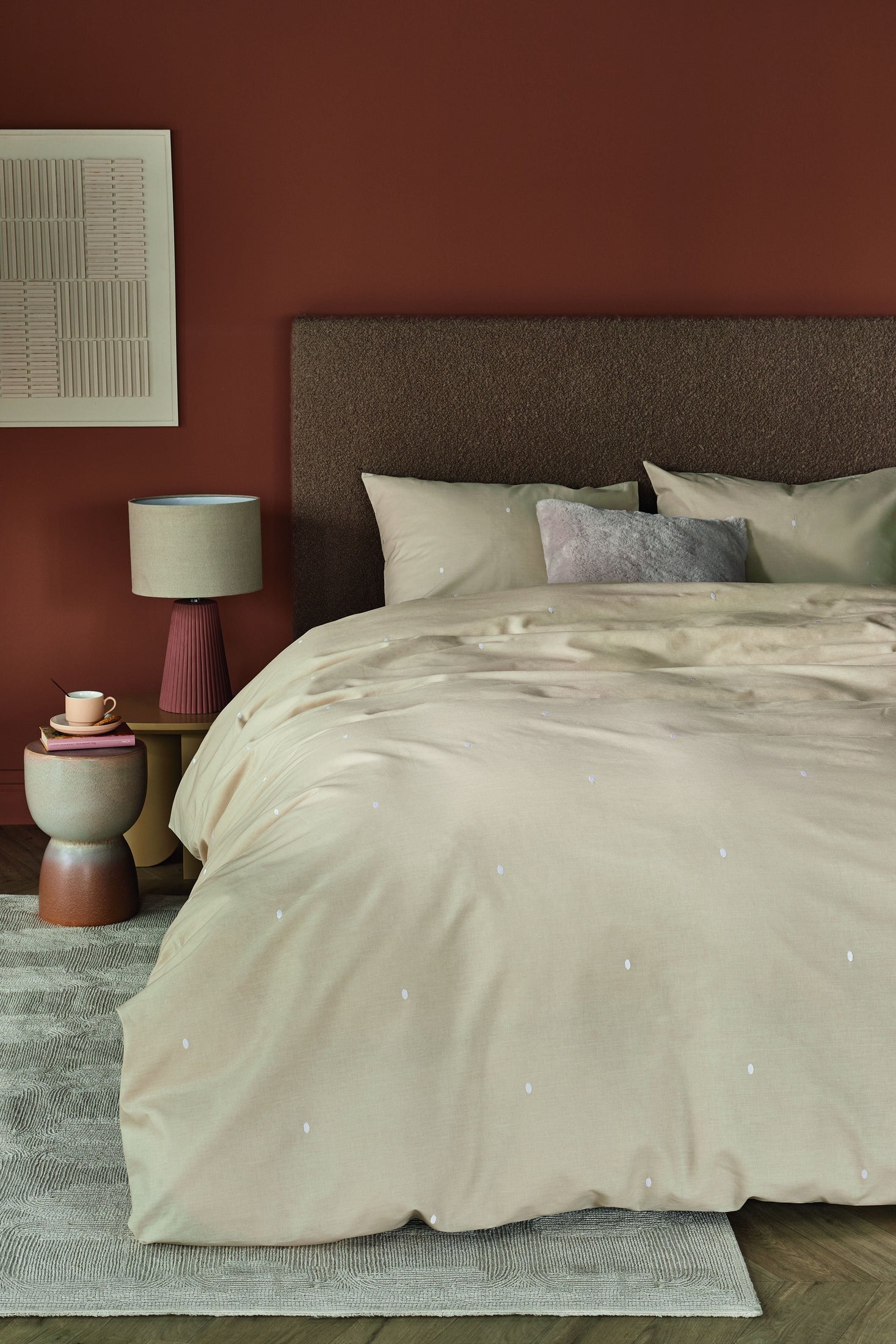 Beddinghouse Dekbedovertrek Katoen Monsoon Zand