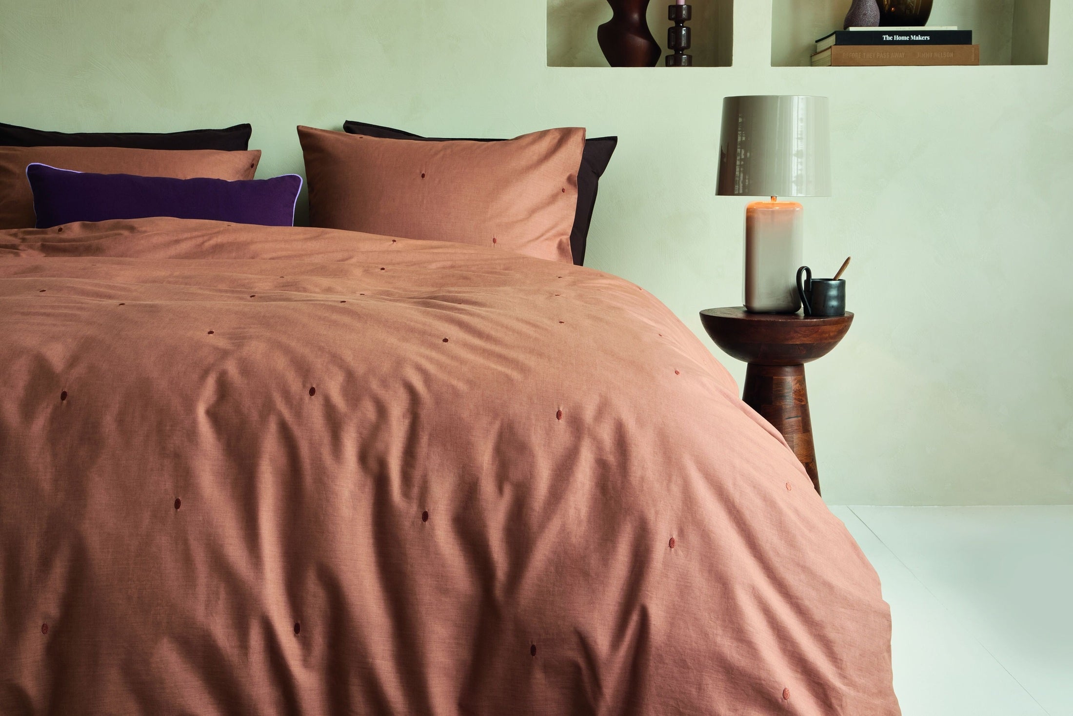 Beddinghouse Dekbedovertrek Katoen Monsoon Licht terra