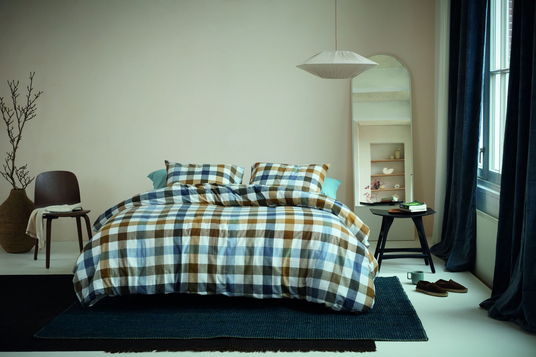 Beddinghouse Dekbedovertrek Flanel Sem Blauw