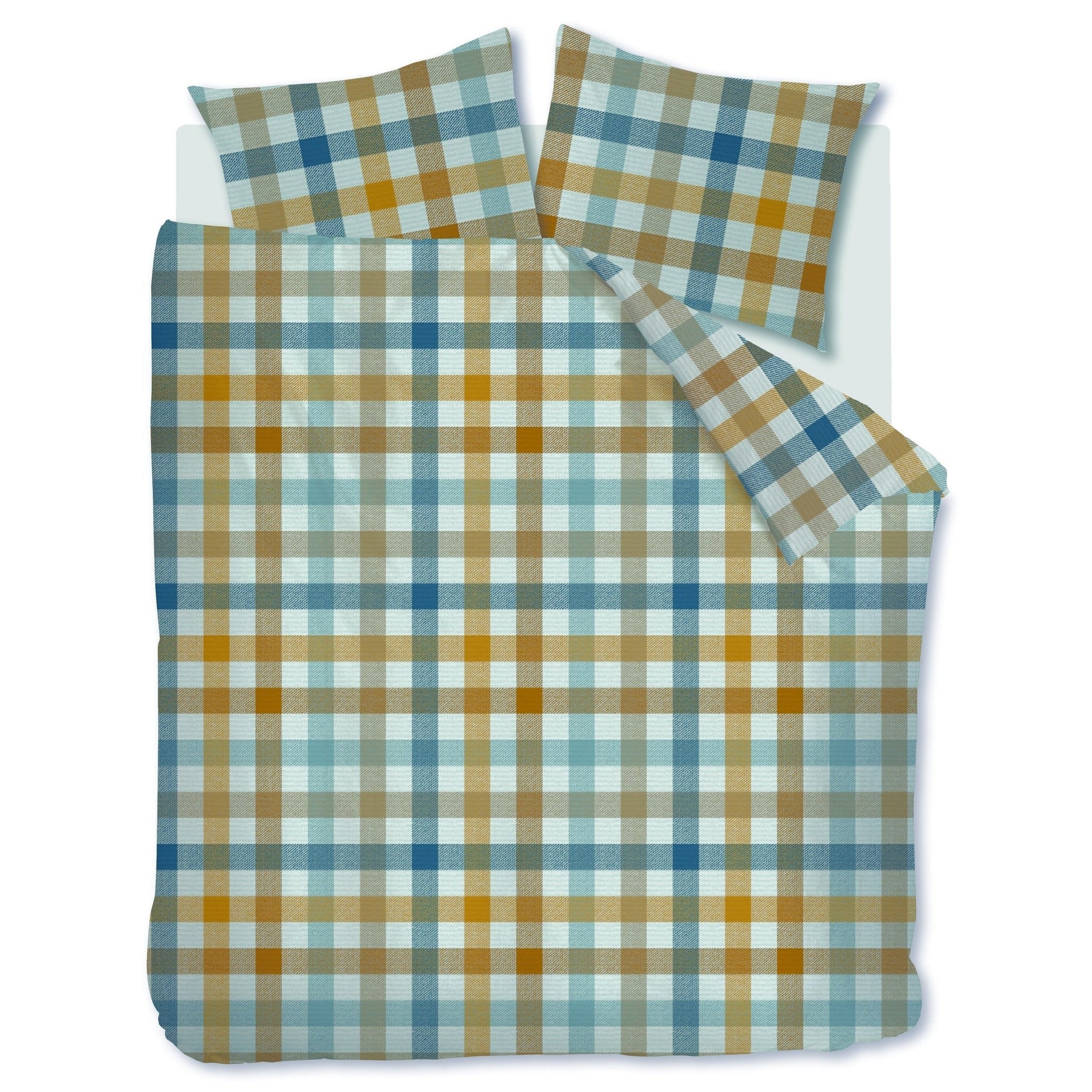 Beddinghouse Dekbedovertrek Flanel Sem Blauw