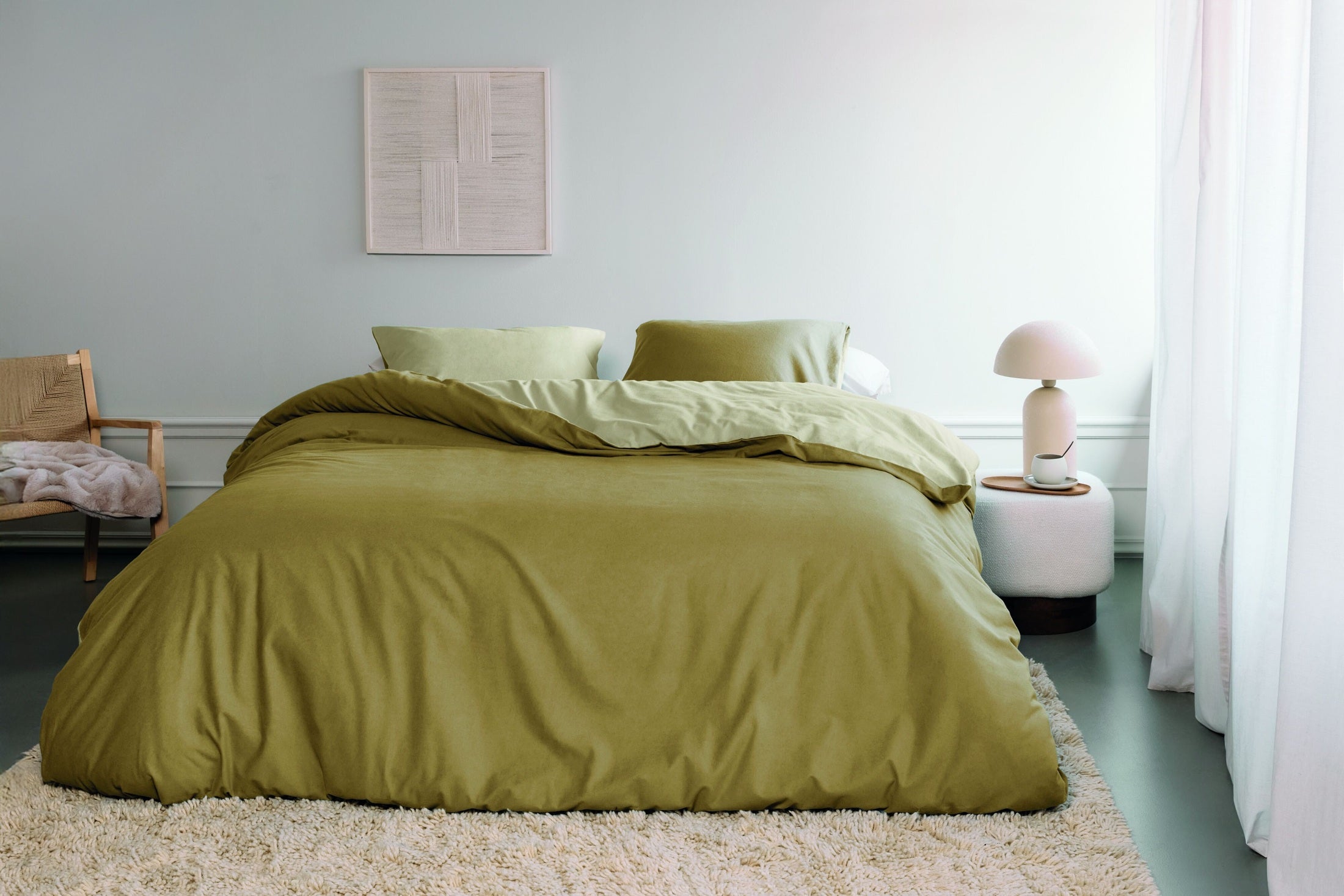 Beddinghouse Dekbedovertrek Flanel Warm Geel