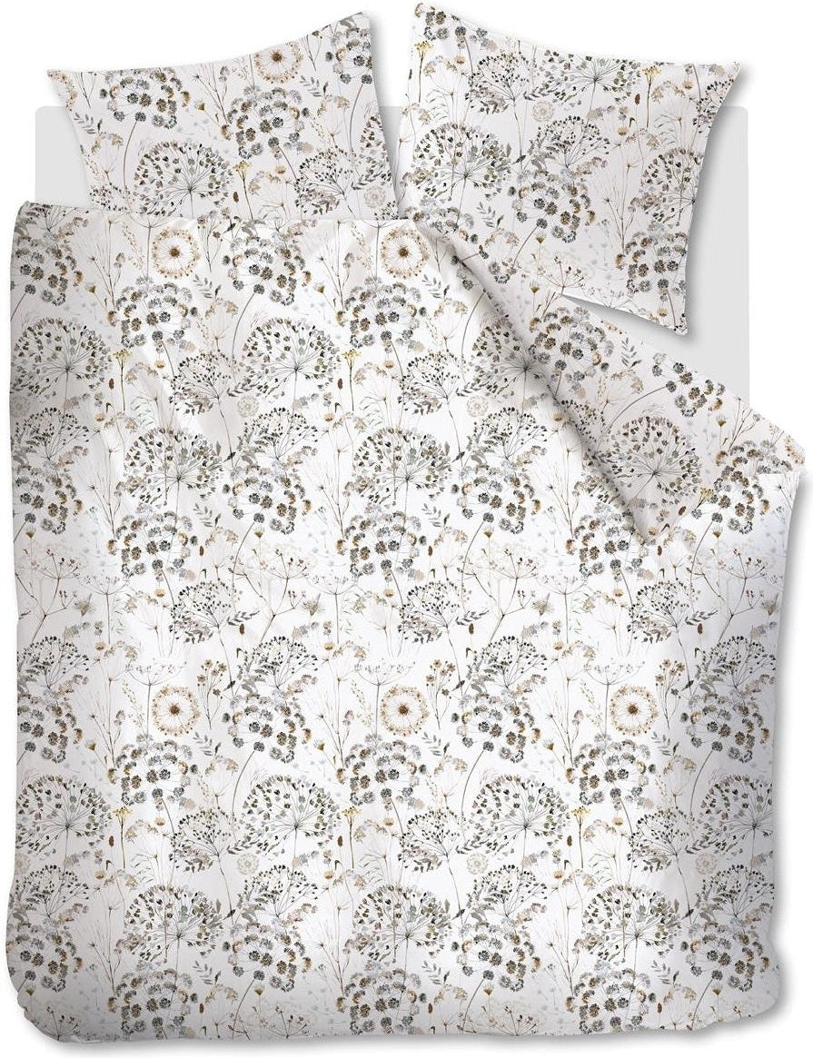 Ariadne at Home Housse de couette Flanelle Windy Blanc cassé