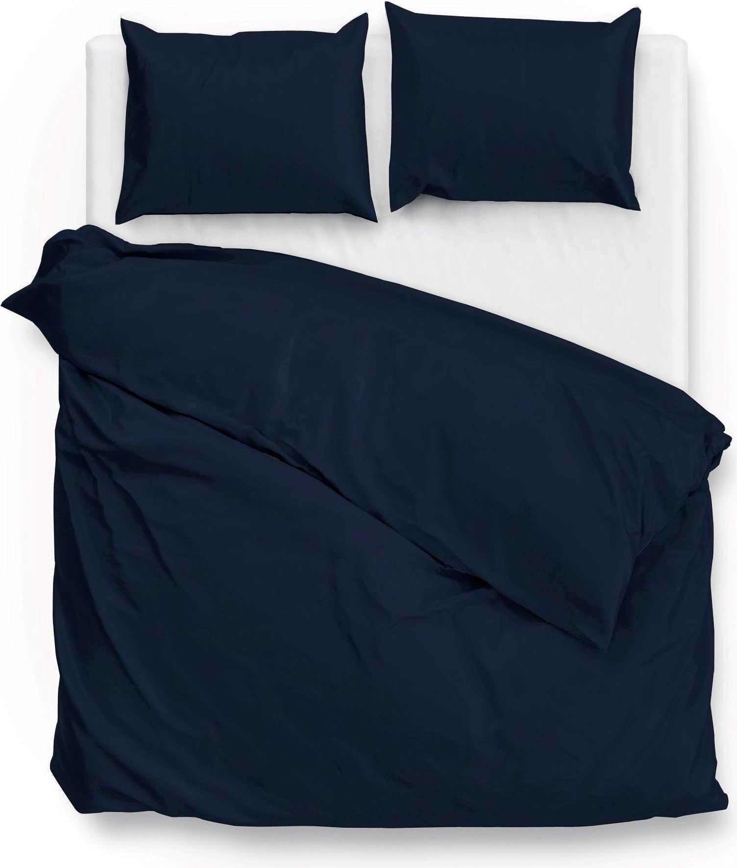 Zo Home Housse de couette Satin Satinado Bleu Marine