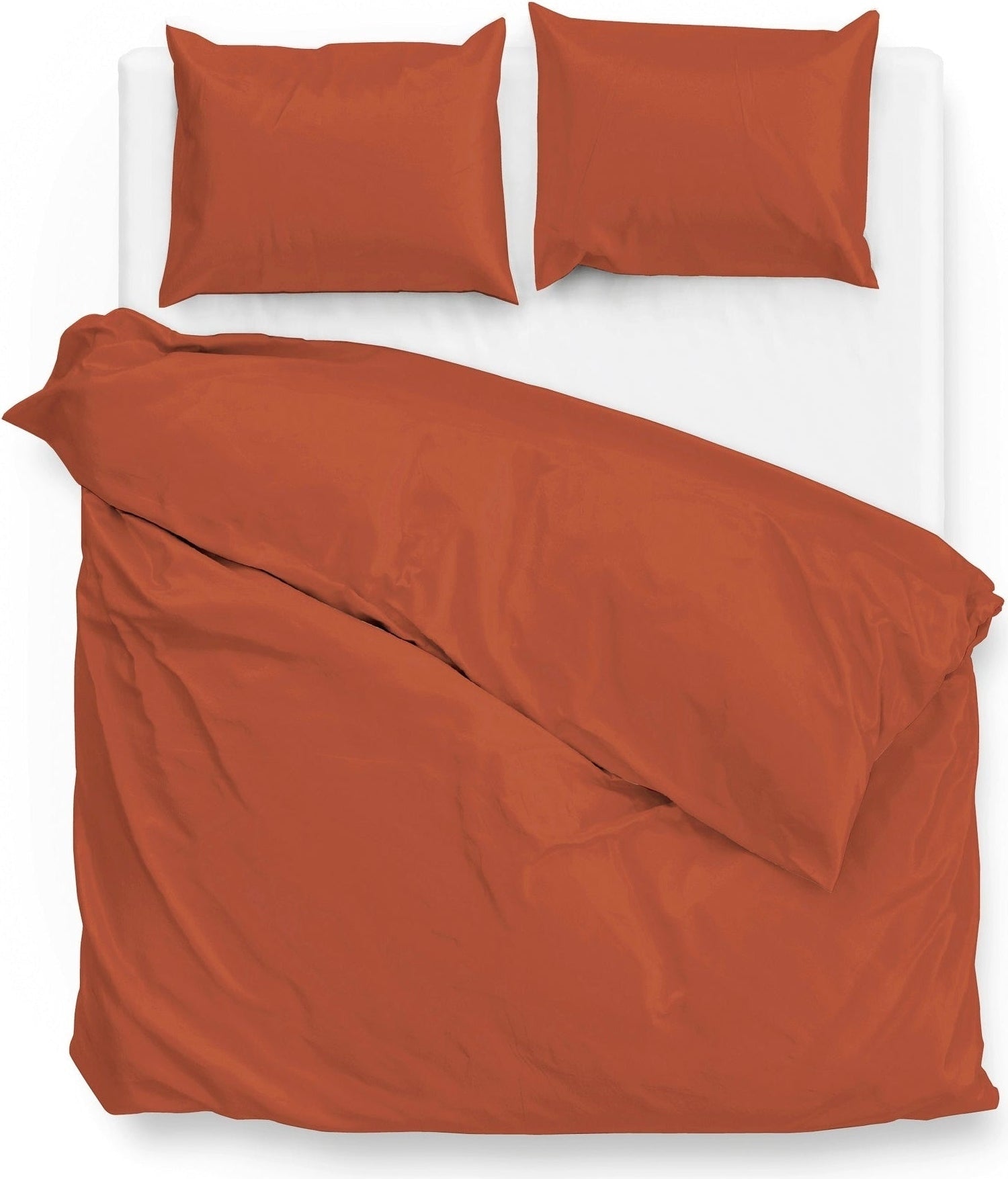 Zo Home Housse de couette Satin Satinado Cuivre Orange