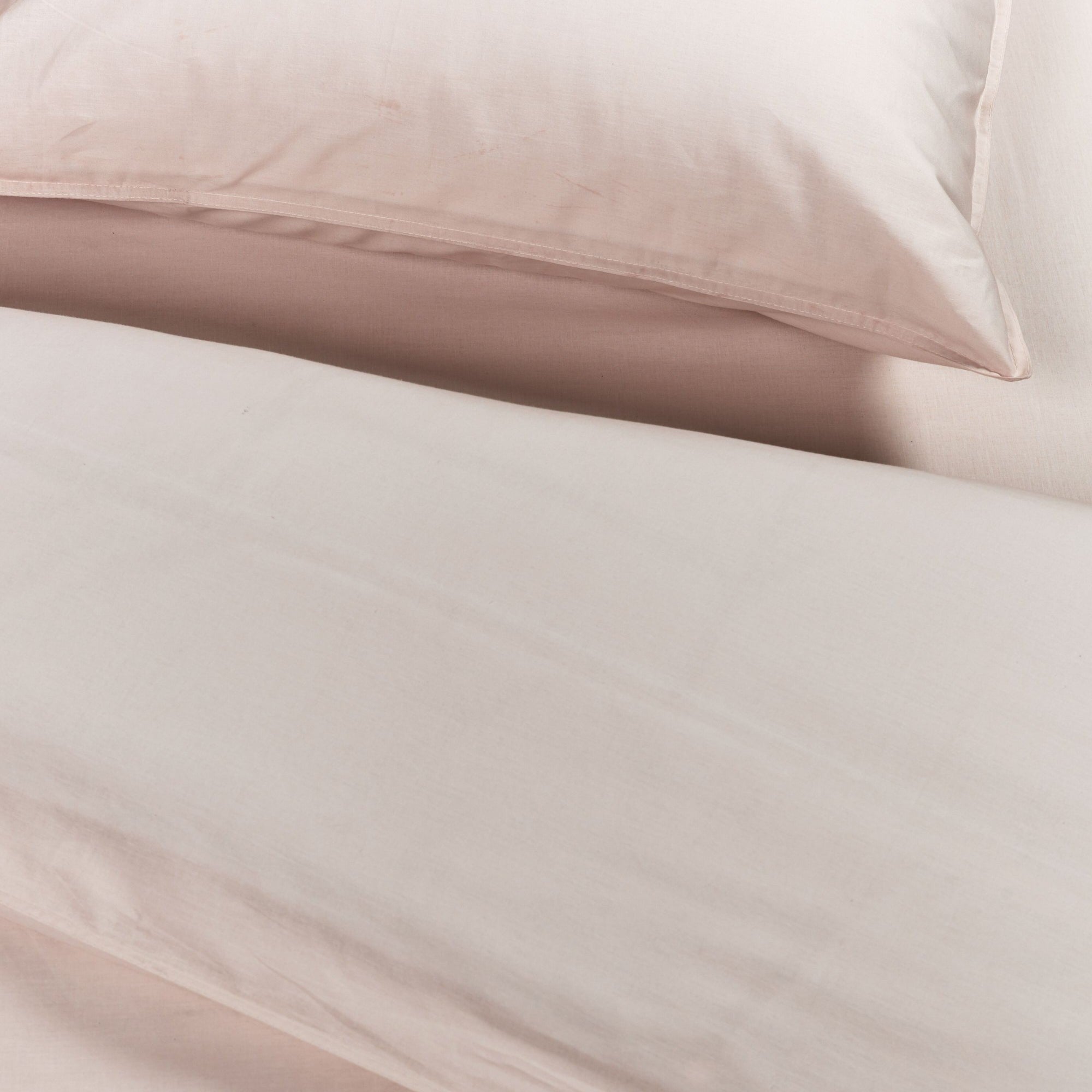 Ambiante dekbedovertrek katoen Cotton uni, Licht roze