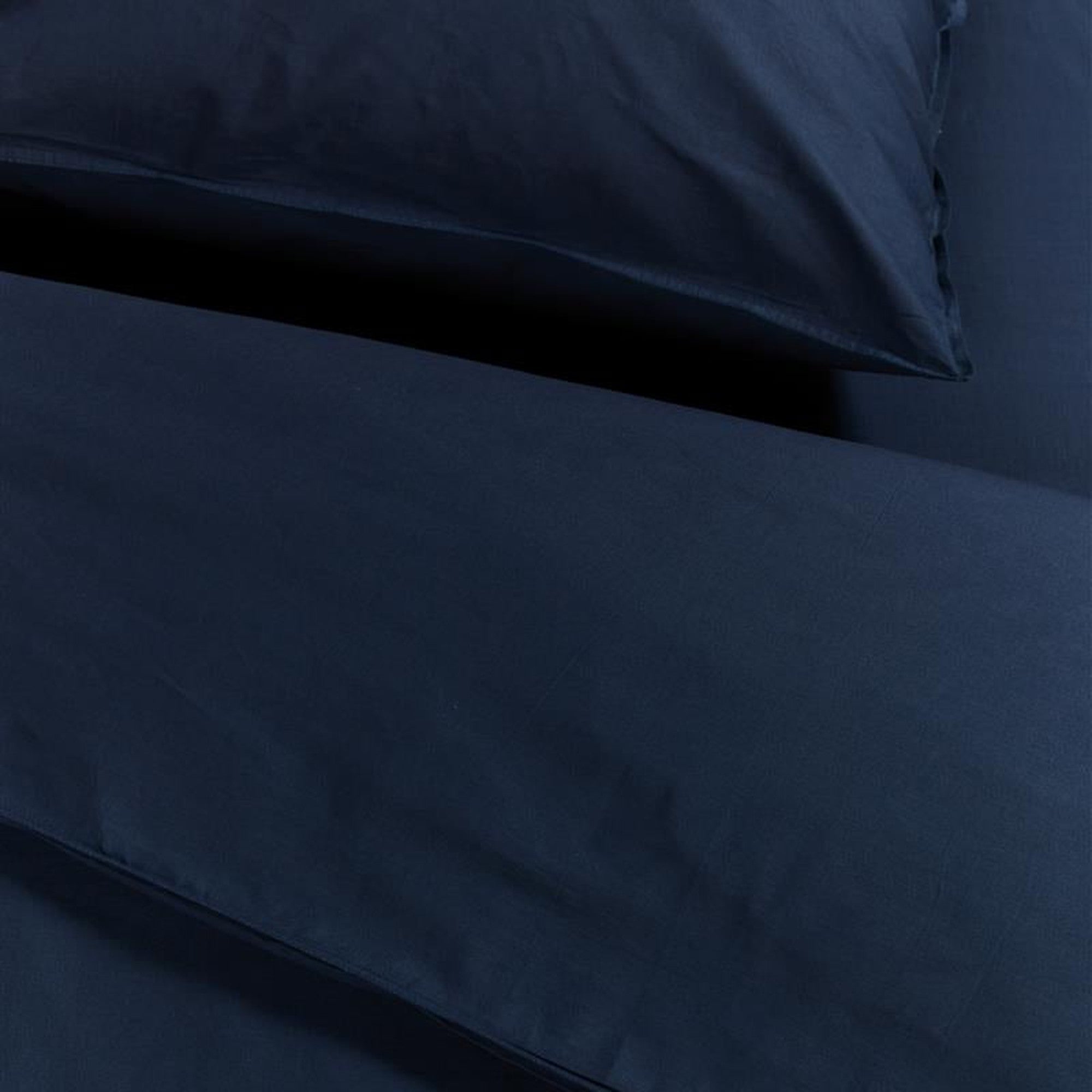 Ambiante dekbedovertrek katoen Cotton uni, Donker blauw