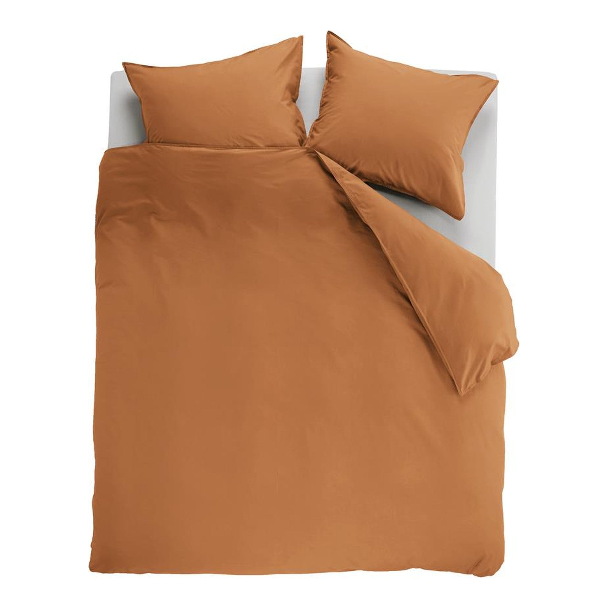 Ambiante dekbedovertrek katoen Cotton uni, Oranje