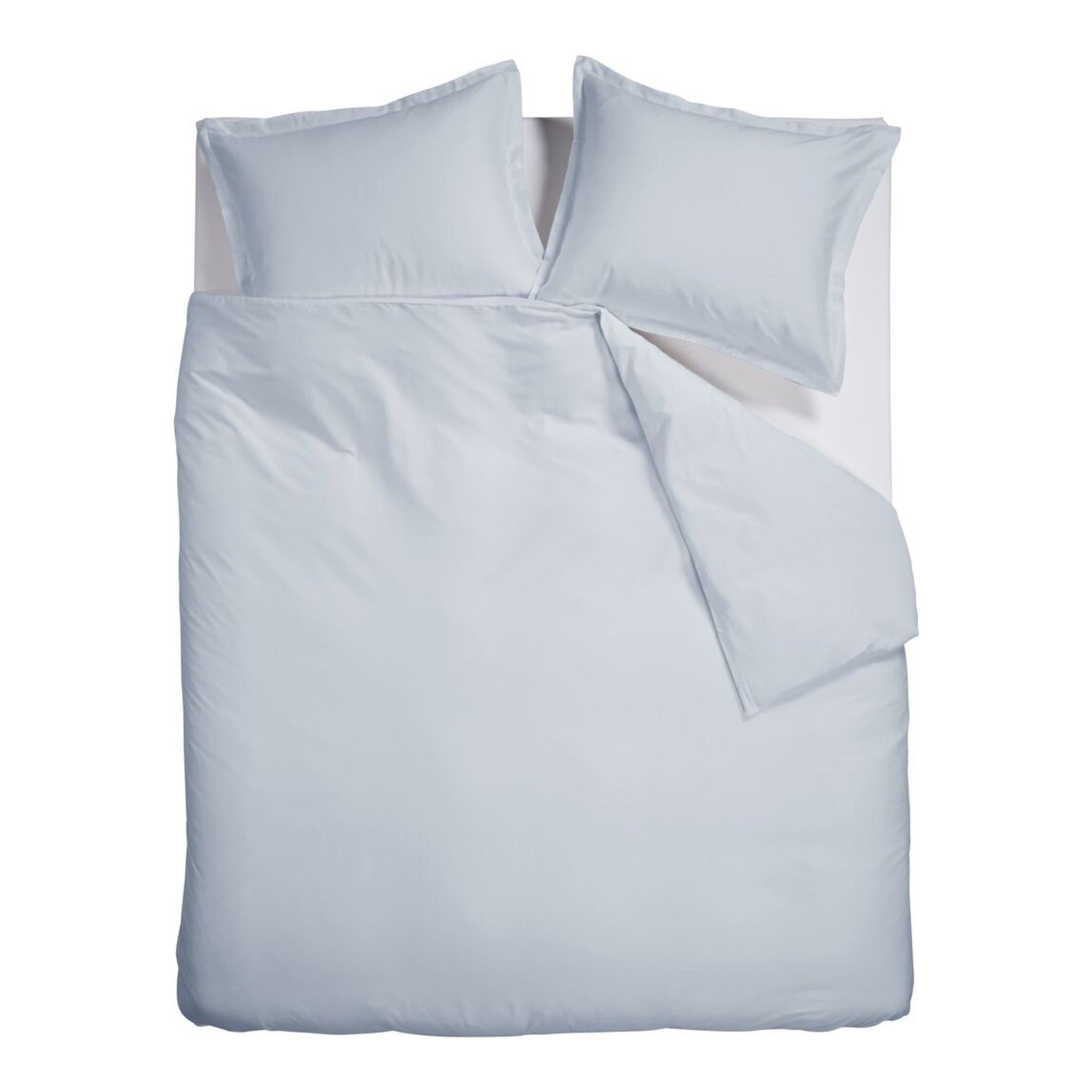 Ambiante dekbedovertrek katoensatijn satin uni, Licht blauw