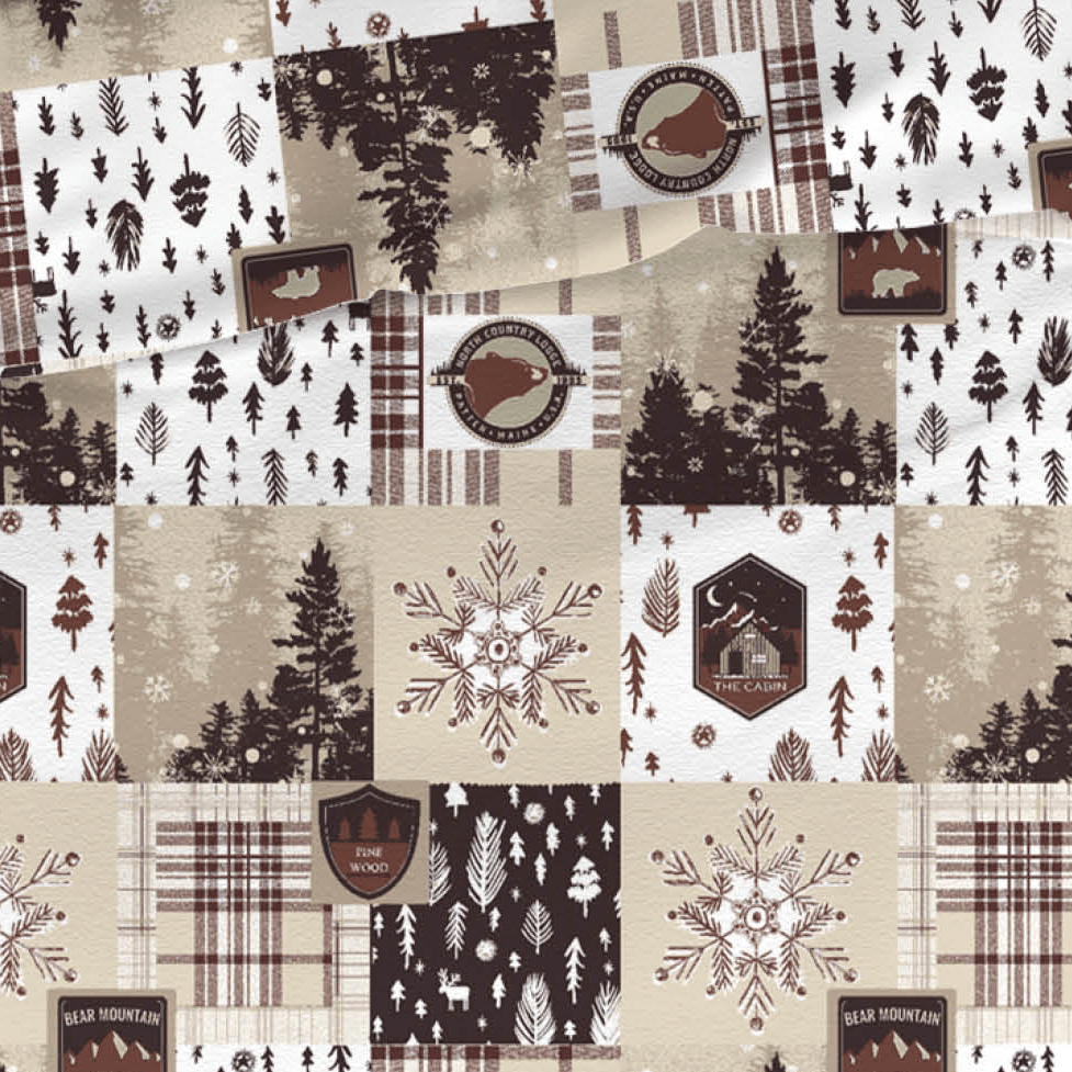 Romanette Dekbedovertrek Flanel Andes - Chocolate