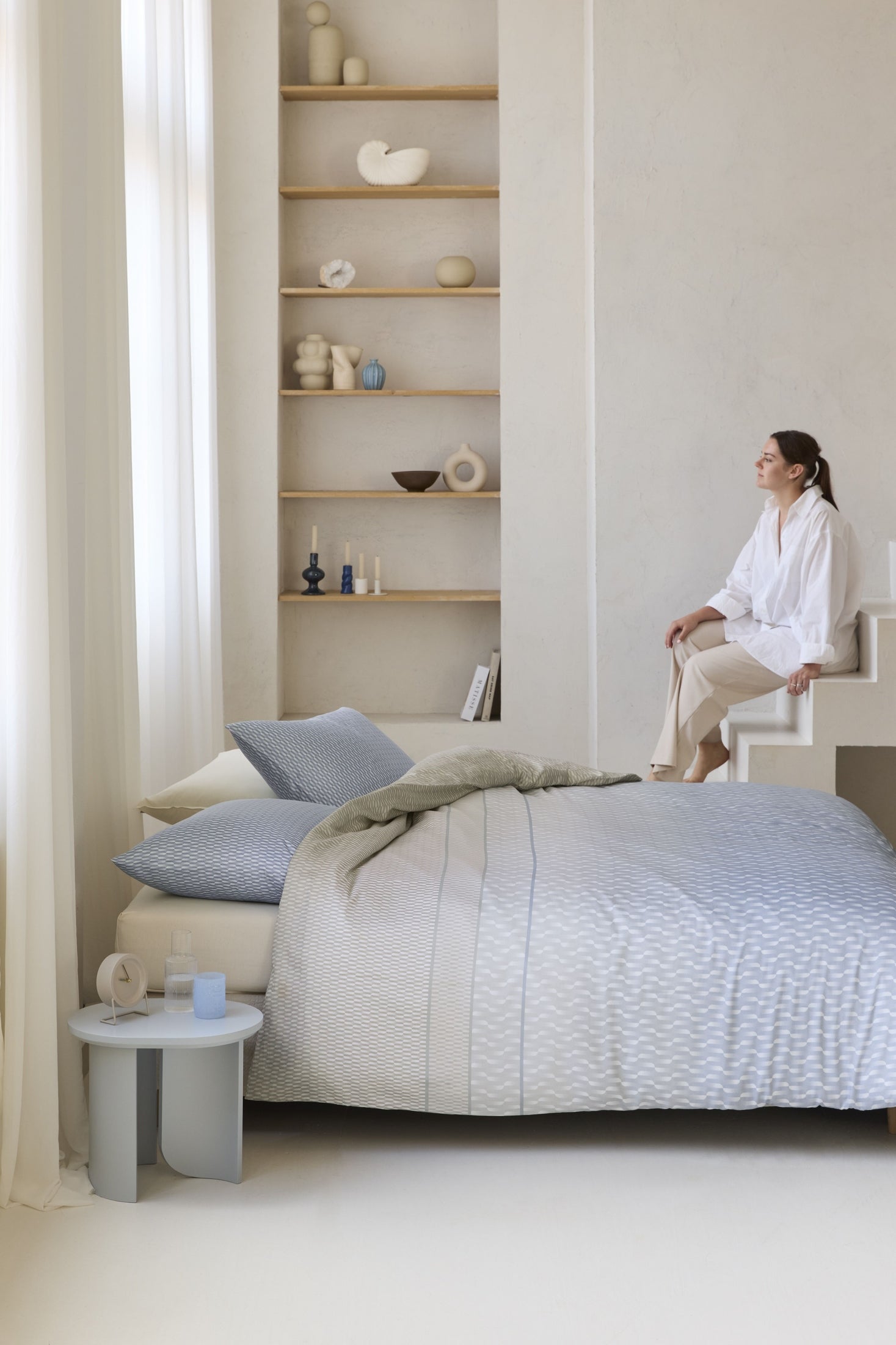 Housse de couette Lyocell Archer de Beddinghouse - Bleu