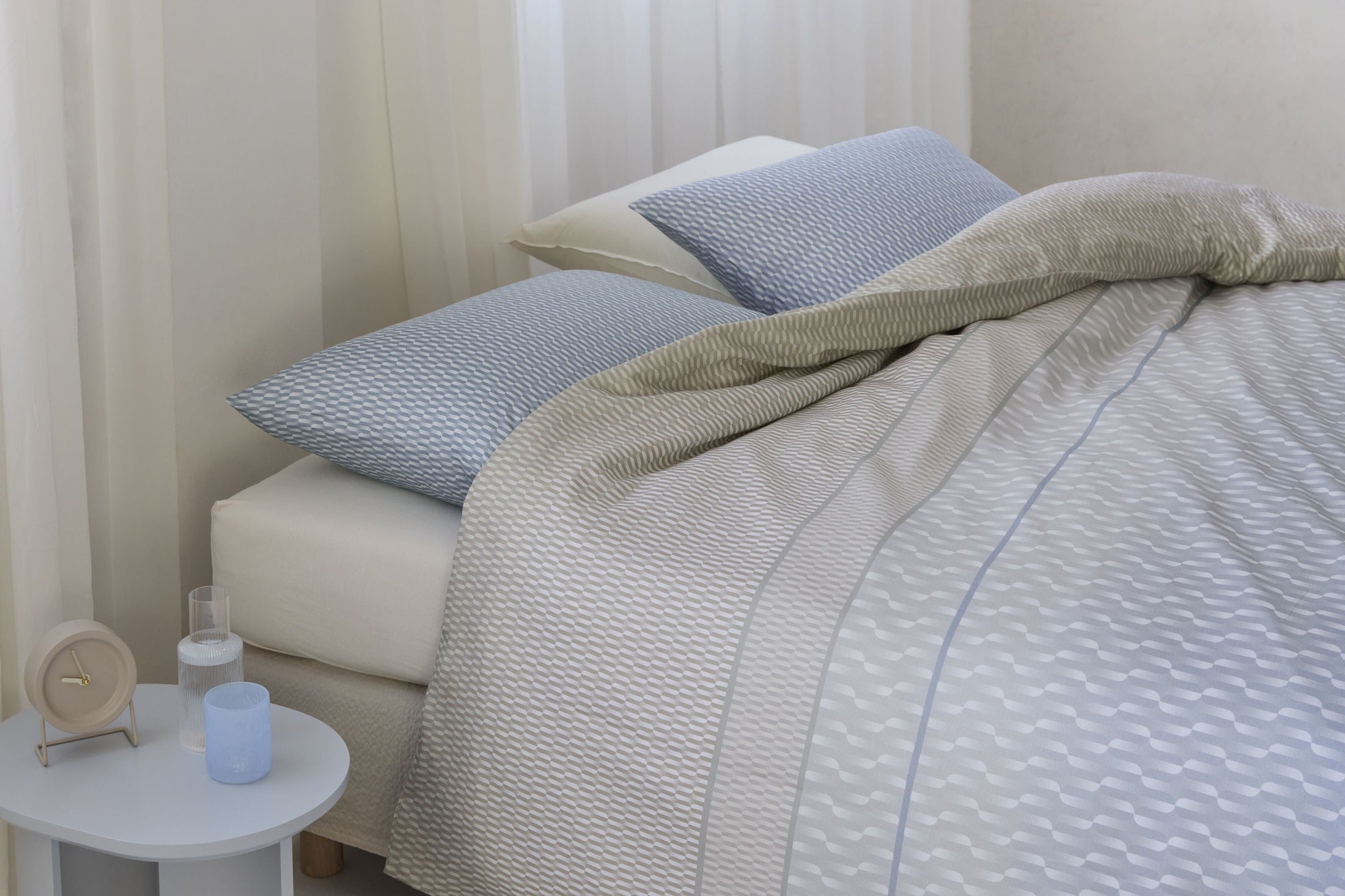 Housse de couette Lyocell Archer de Beddinghouse - Bleu