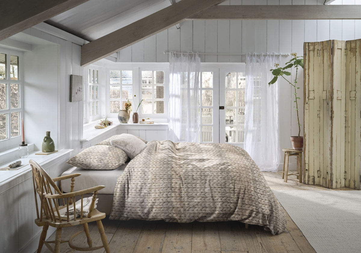Ariadne at Home Dekbedovertrek Flanel Lovingly Naturel