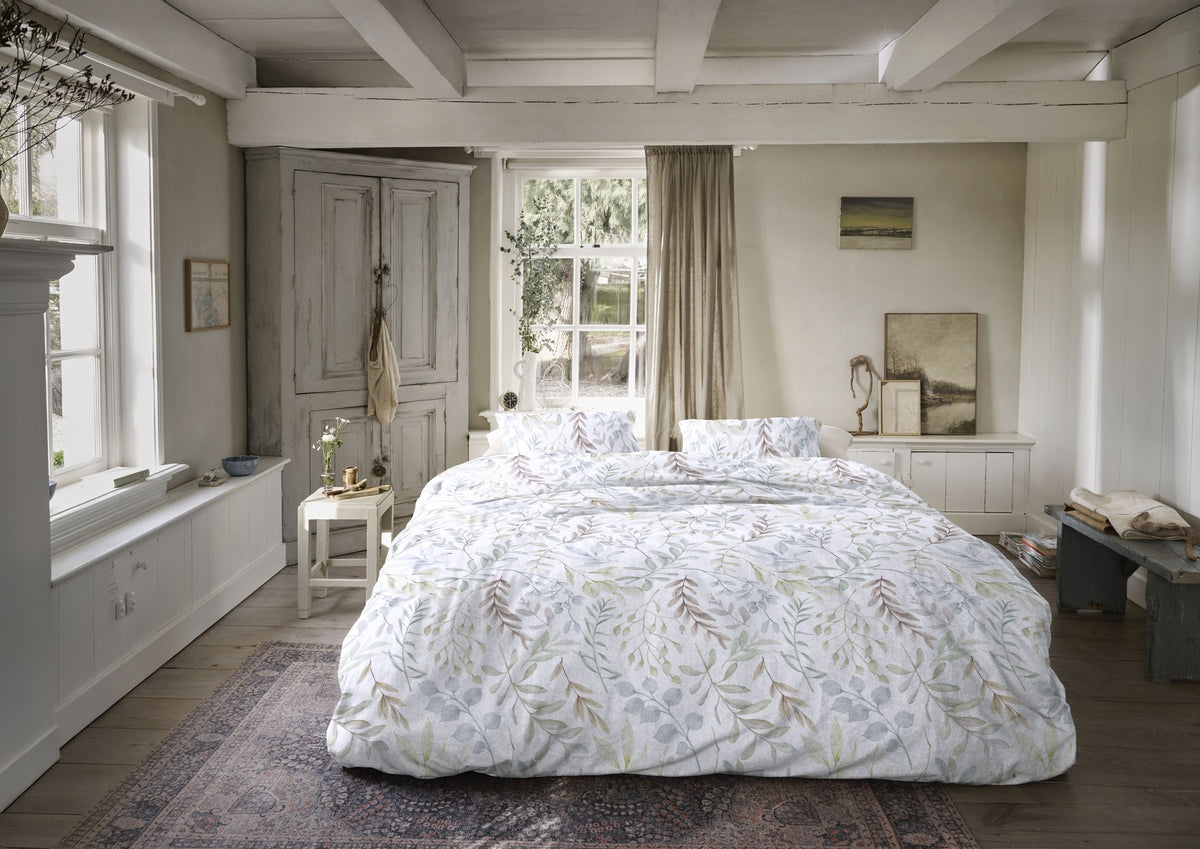 Ariadne at Home Dekbedovertrek Flanel Whirl Wit