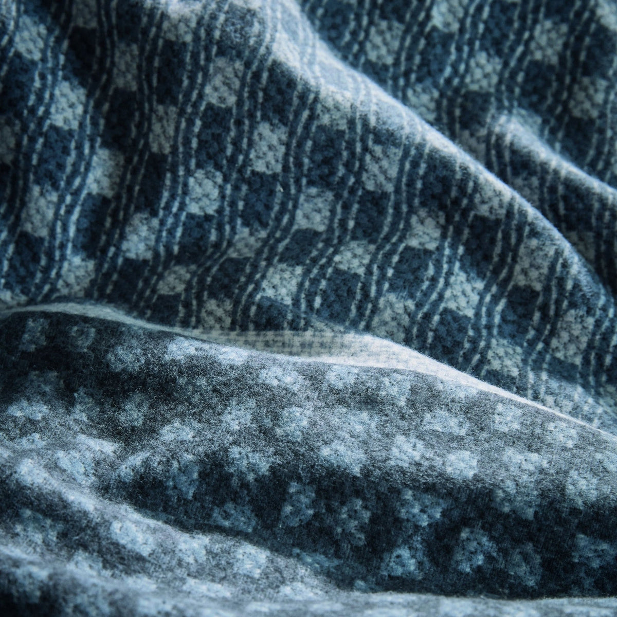 Beddinghouse dekbedovertrek flanel Fera blauw