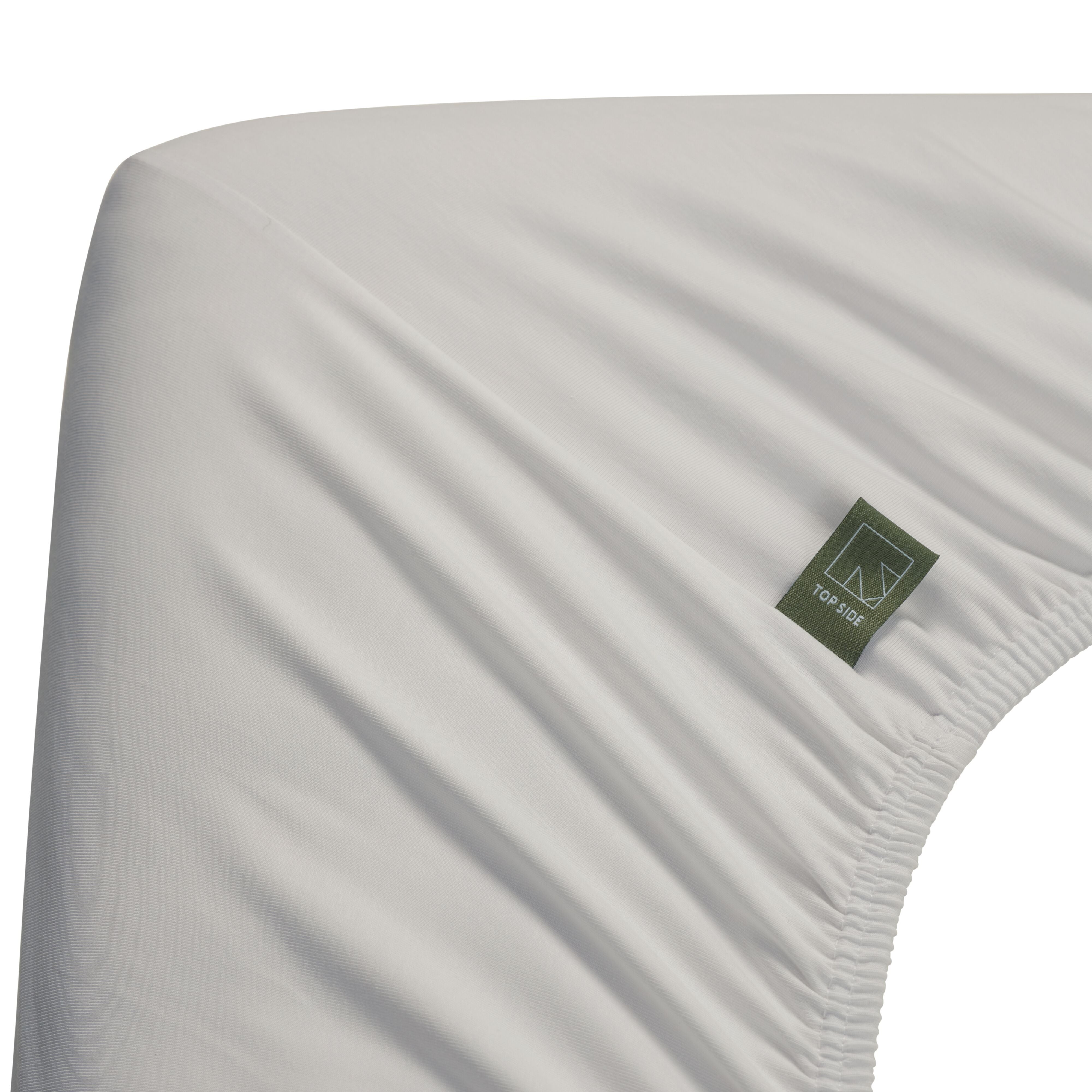 Beddinghouse Duo Split Hoeslaken Jersey Super Stretch - Wit detail