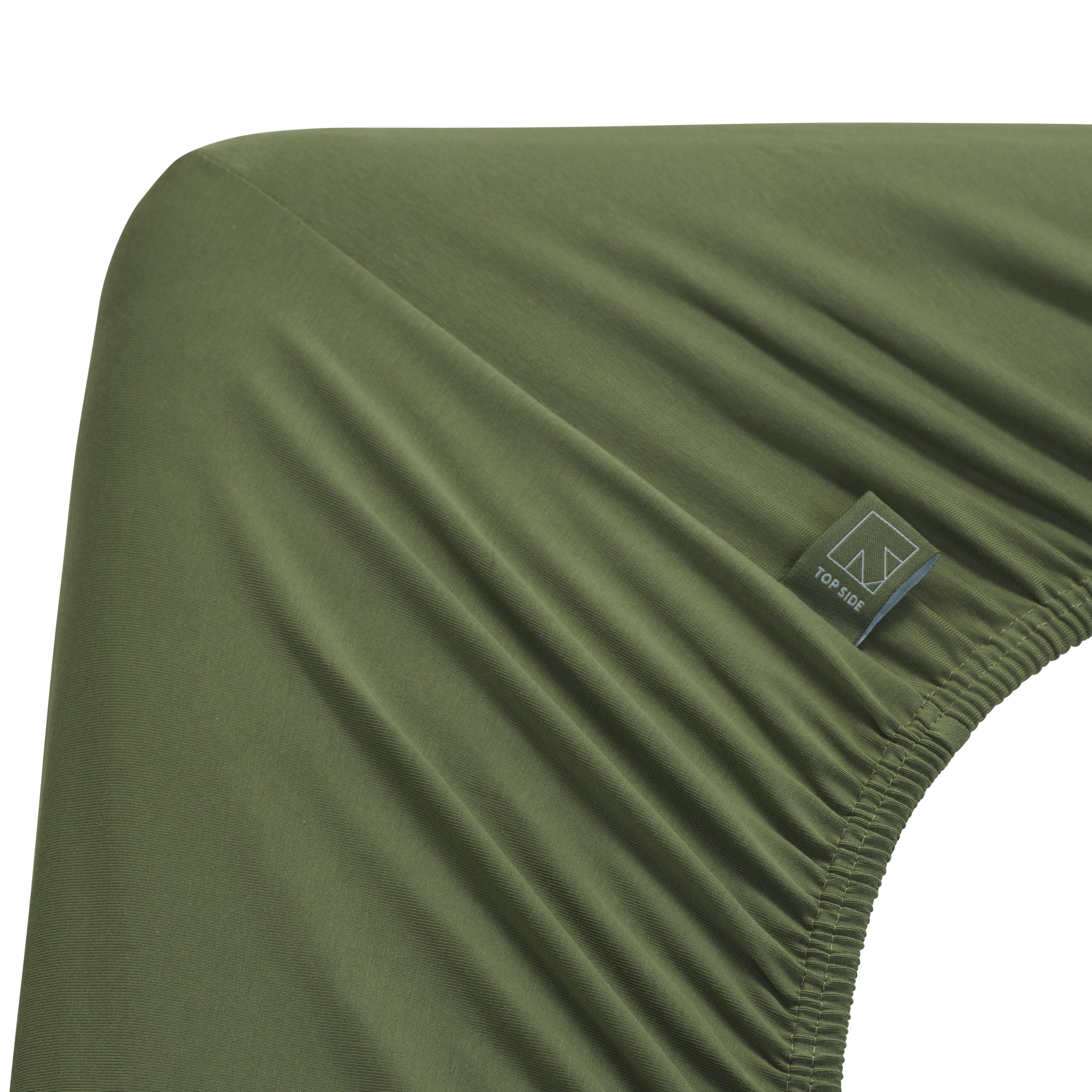 Beddinghouse split topper hoeslaken jersey super stretch groen