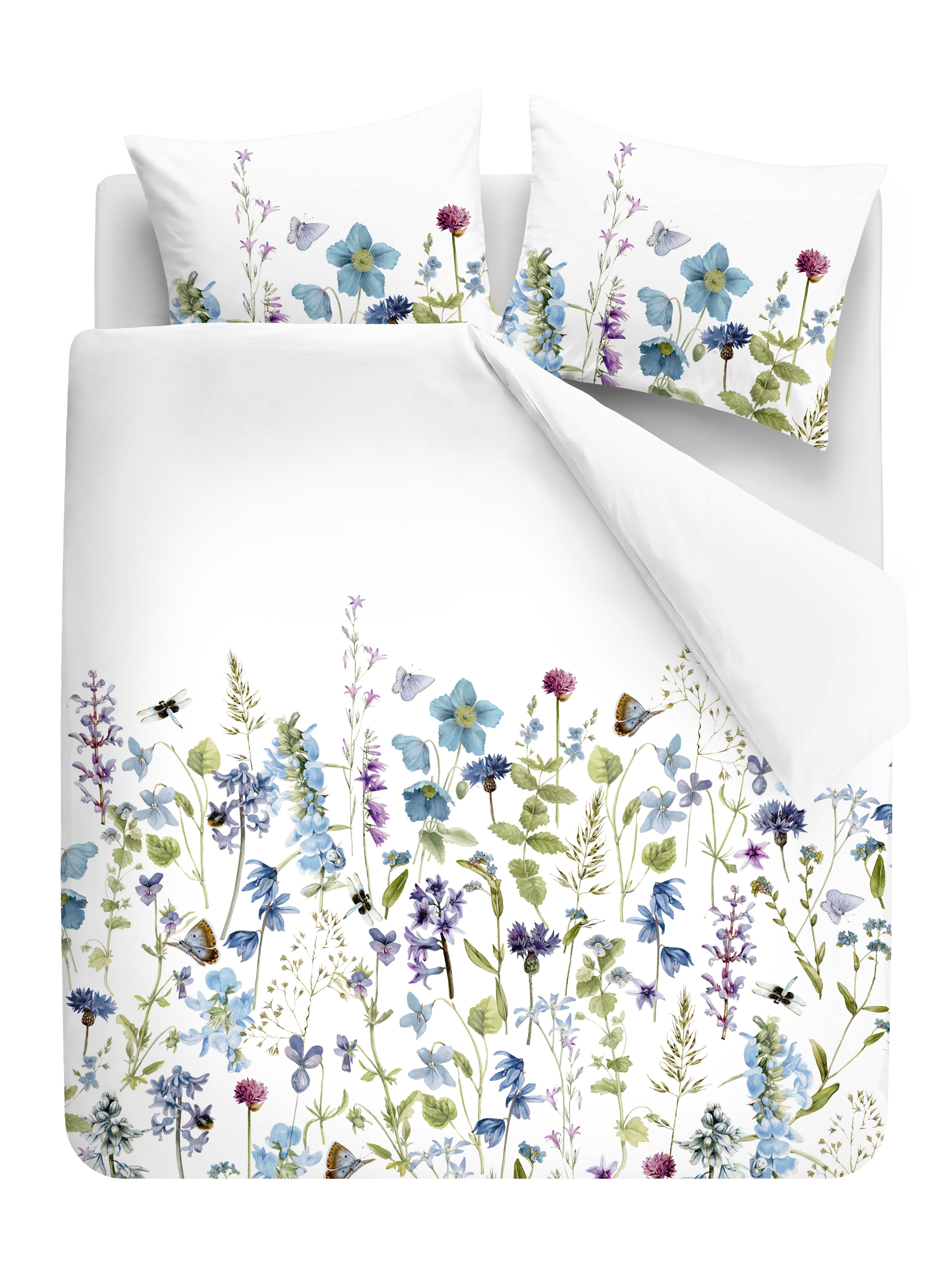 Marjolein Bastin Dekbedovertrek Katoen Blue Garden Blauw