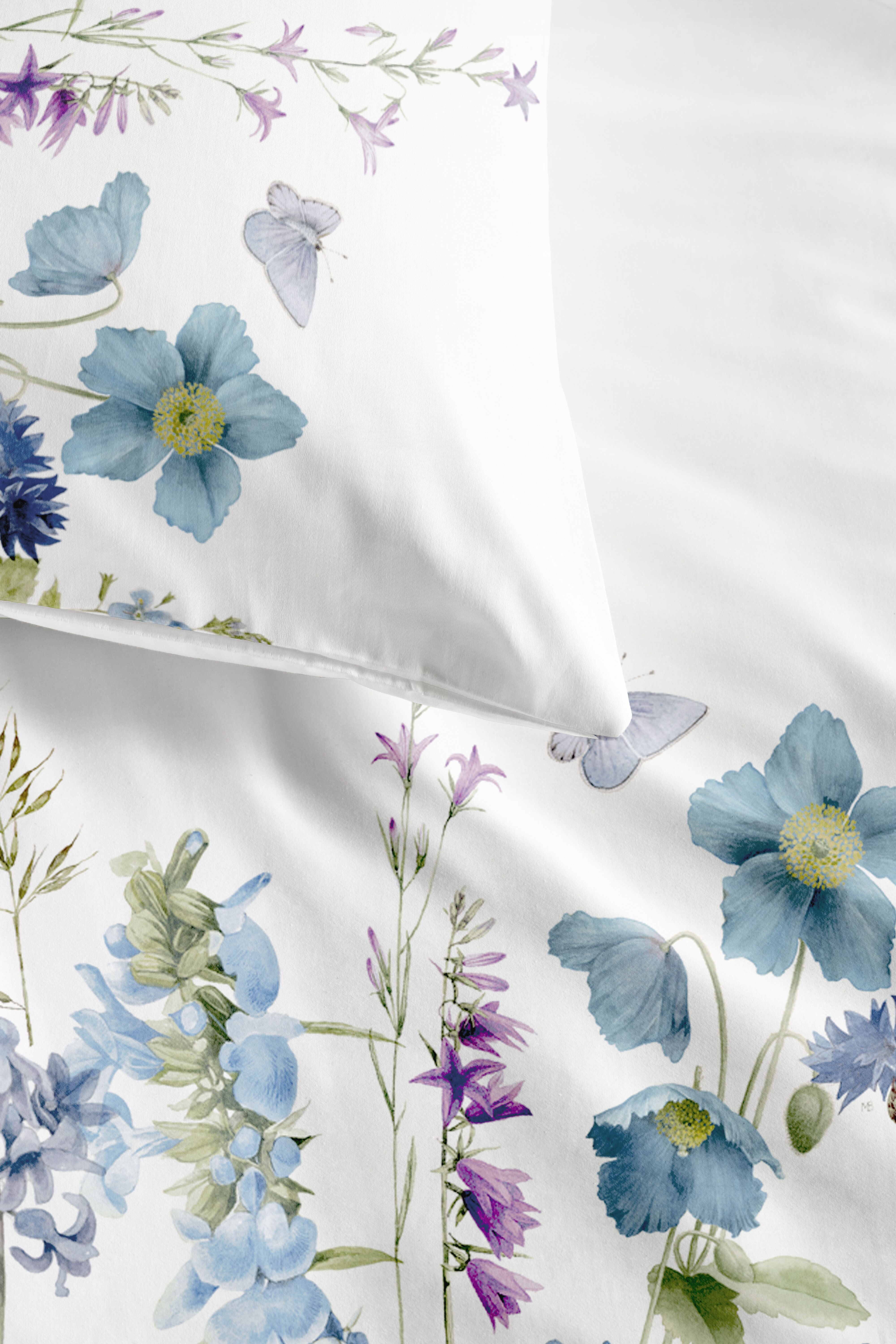 Marjolein Bastin Dekbedovertrek Katoen Blue Garden Blauw