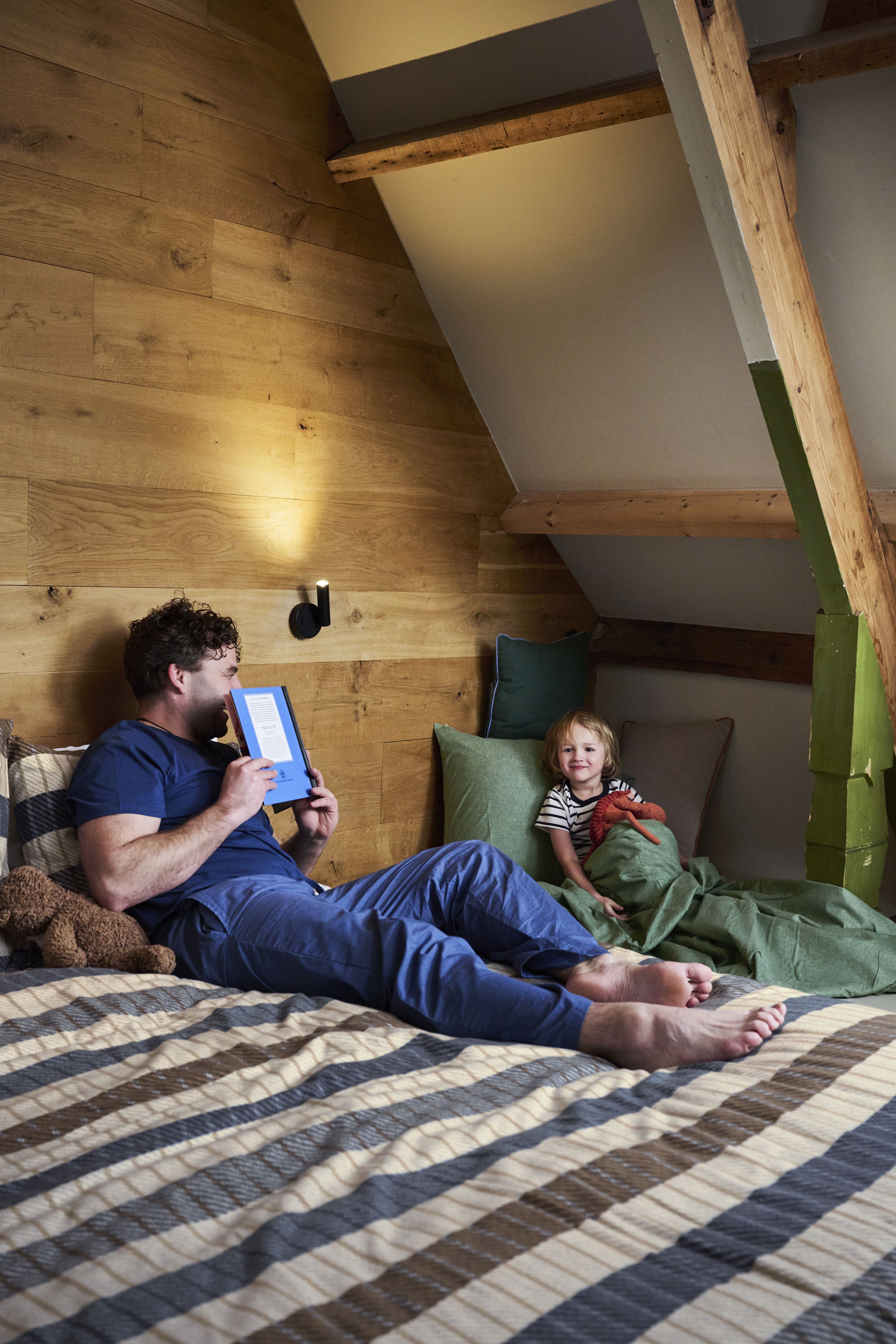 Beddinghouse dekbedovertrek flanel Bo Blauw