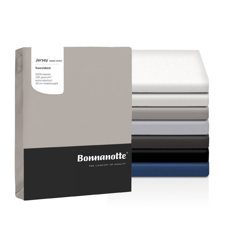 Bonnanotte hoeslaken double jersey in alle kleuren