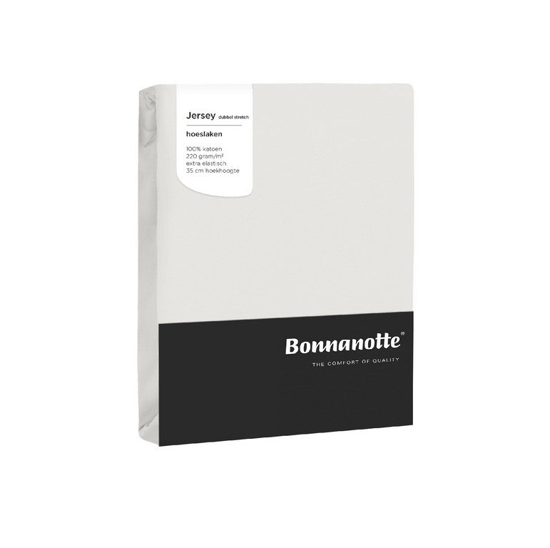 Bonnanotte hoeslaken double jersey off white
