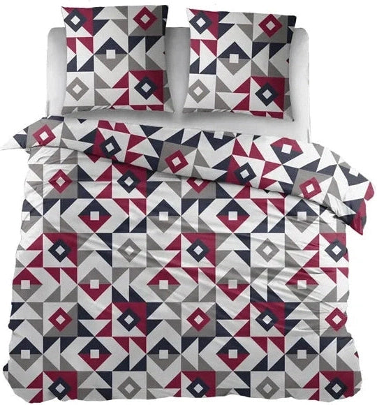 Sleepnight Housse de Couette Coton Brit Gris