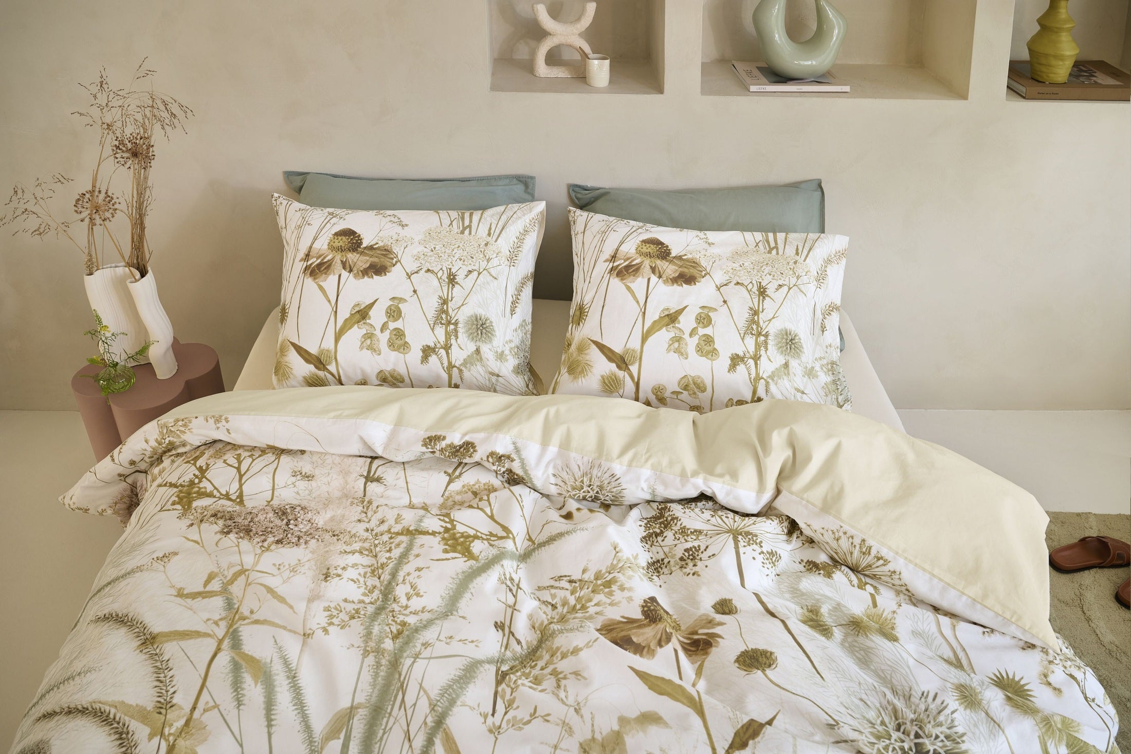 Beddinghouse Dekbedovertrek Katoen Cely - Naturel