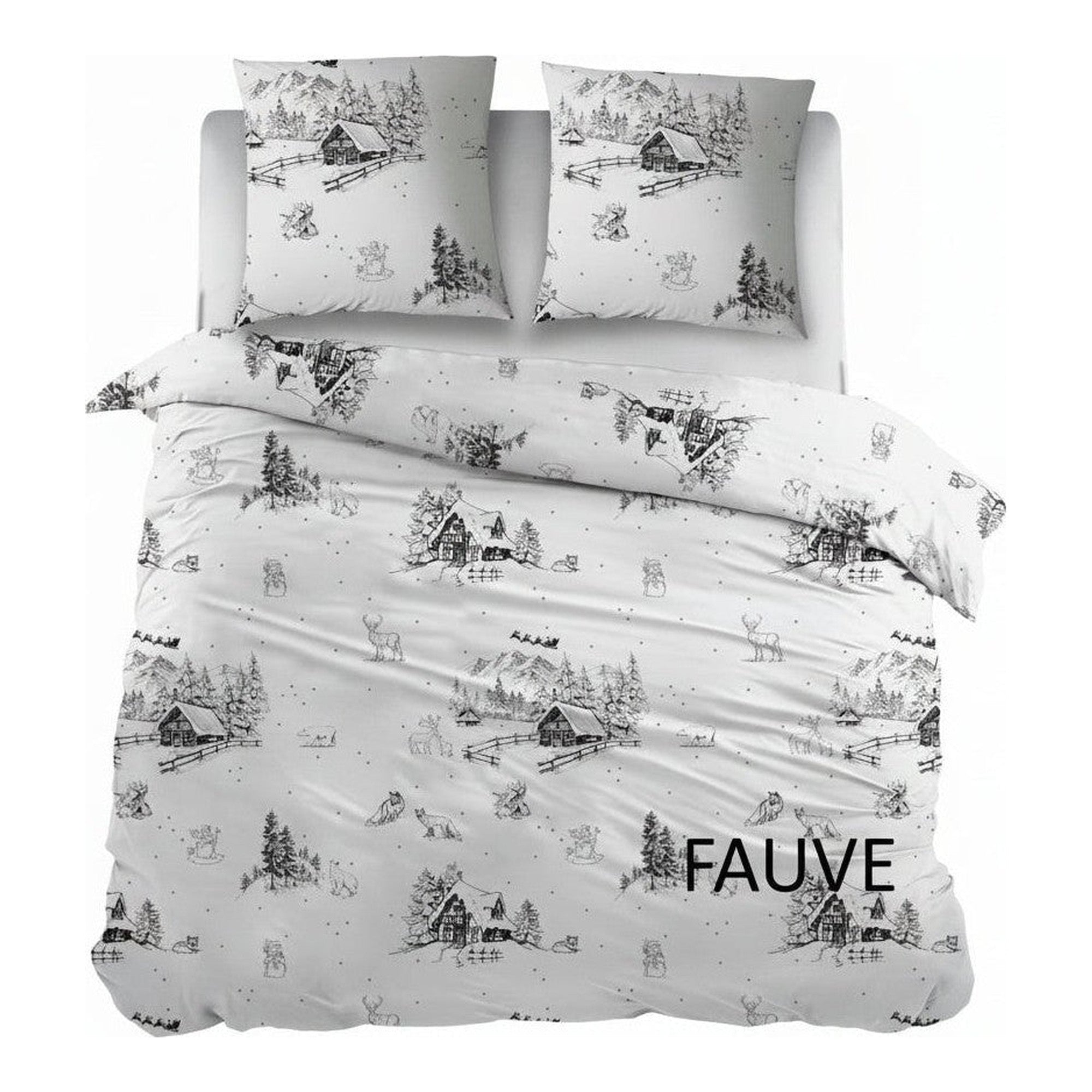 Sleepnight dekbedovertrek flanel Fauve