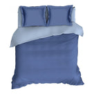 Romanette dekbedovertrek flanel Comtesse Jeans bleu