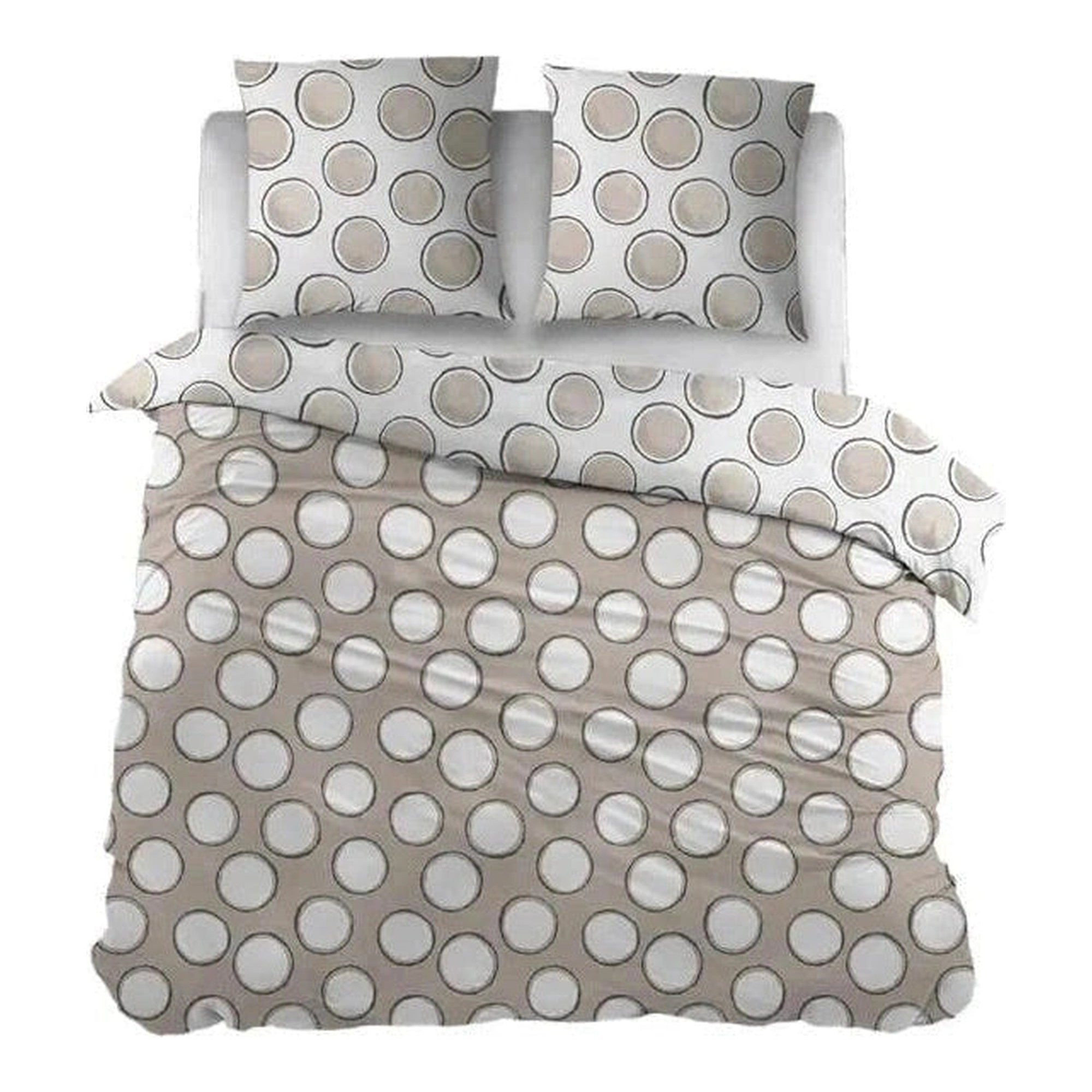 Sleepnight Lakenset flanel Doris taupe