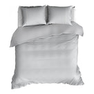 Romanette dekbedovertrek flanel Duchesse Silver wit