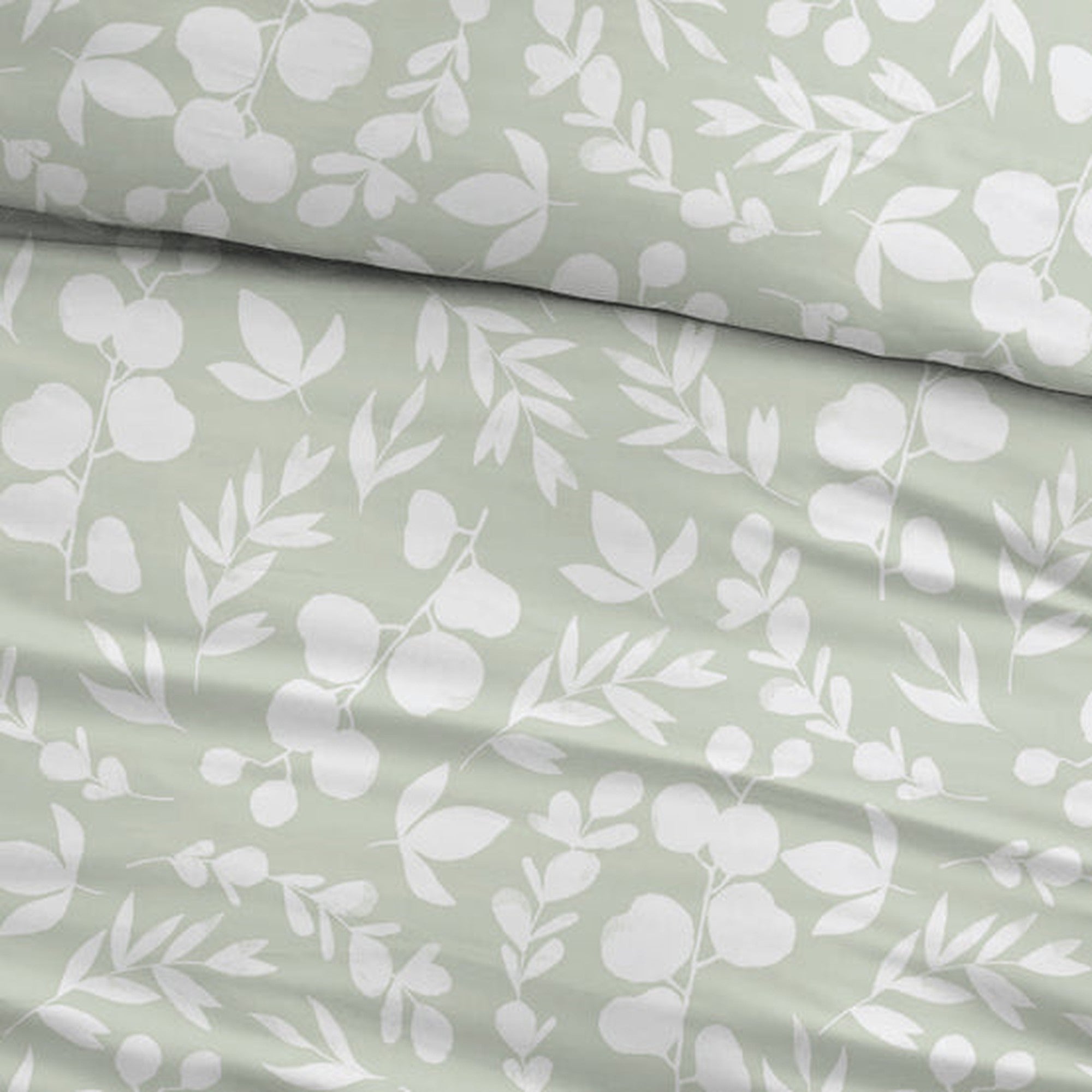 Sleepnight dekbedovertrek flanel Elsie groen