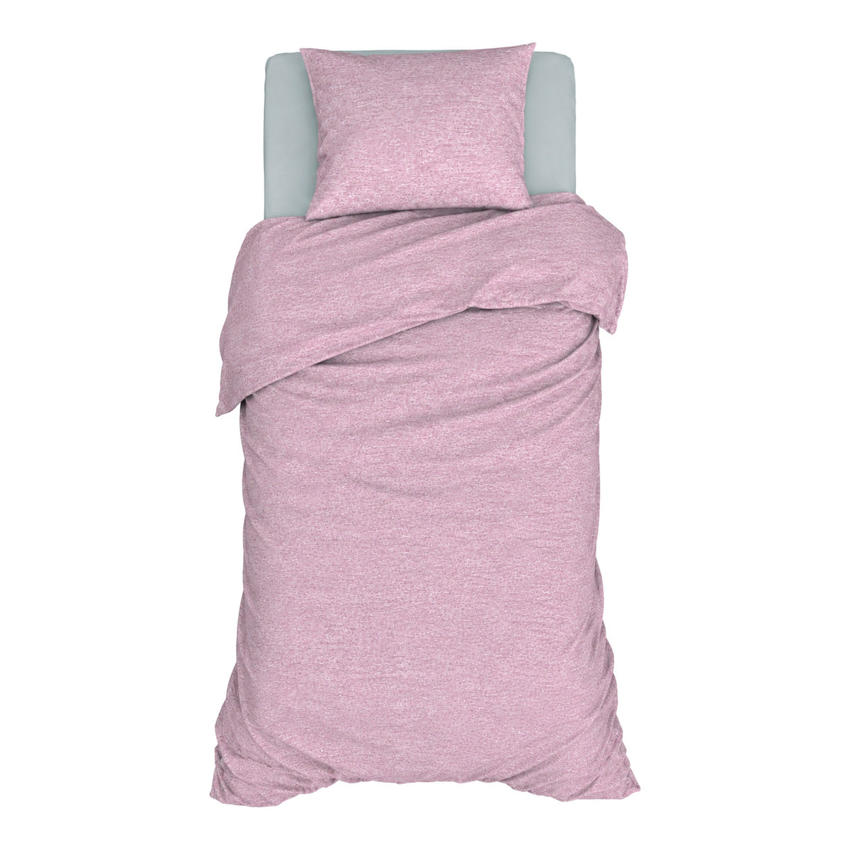 Romanette Dekbedovertrek Jersey Melange Roze