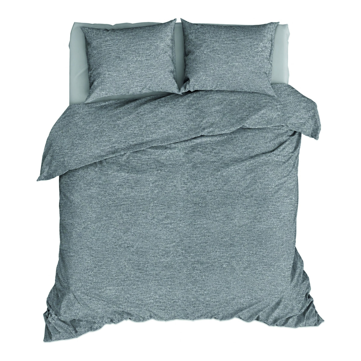 Romanette Dekbedovertrek Jersey Melange Silver