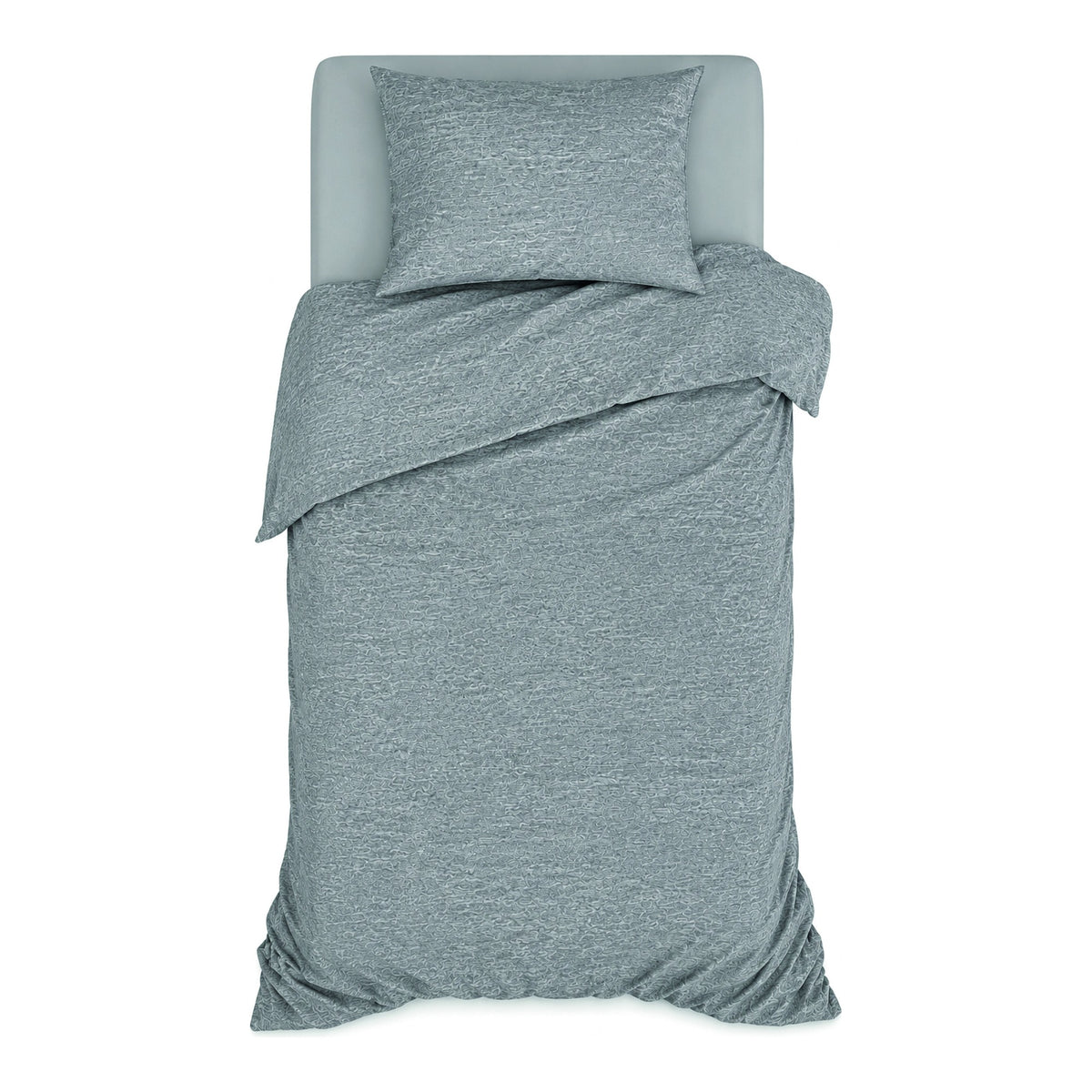 Romanette Dekbedovertrek Jersey Melange Silver