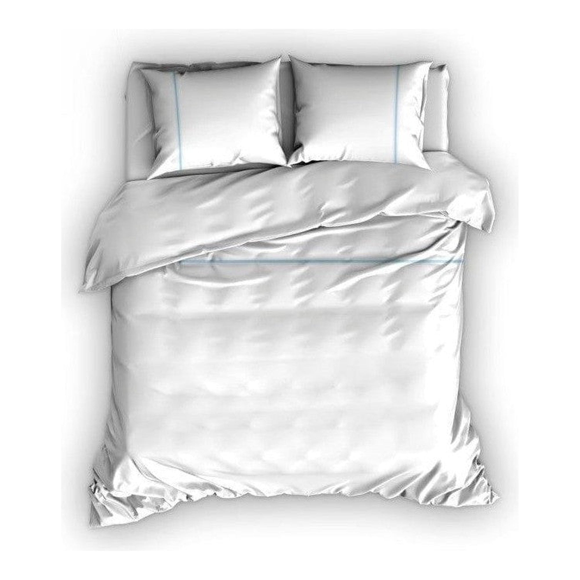 Cascina Colorini dekbedovertrek percale Divina wit bleu