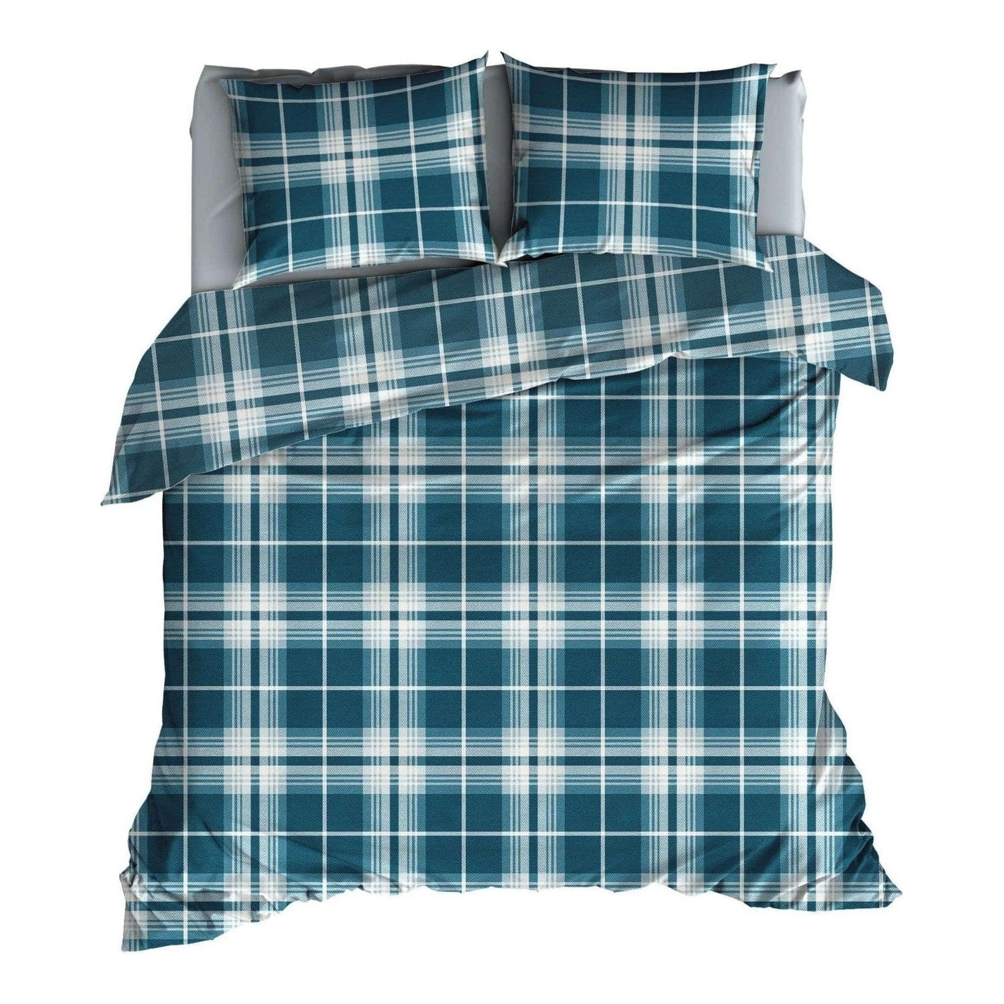 Satin d'Or dekbedovertrek satijn Banff Teal