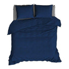 Satin d'Or dekbedovertrek satijn Satijnstreep Nightblue
