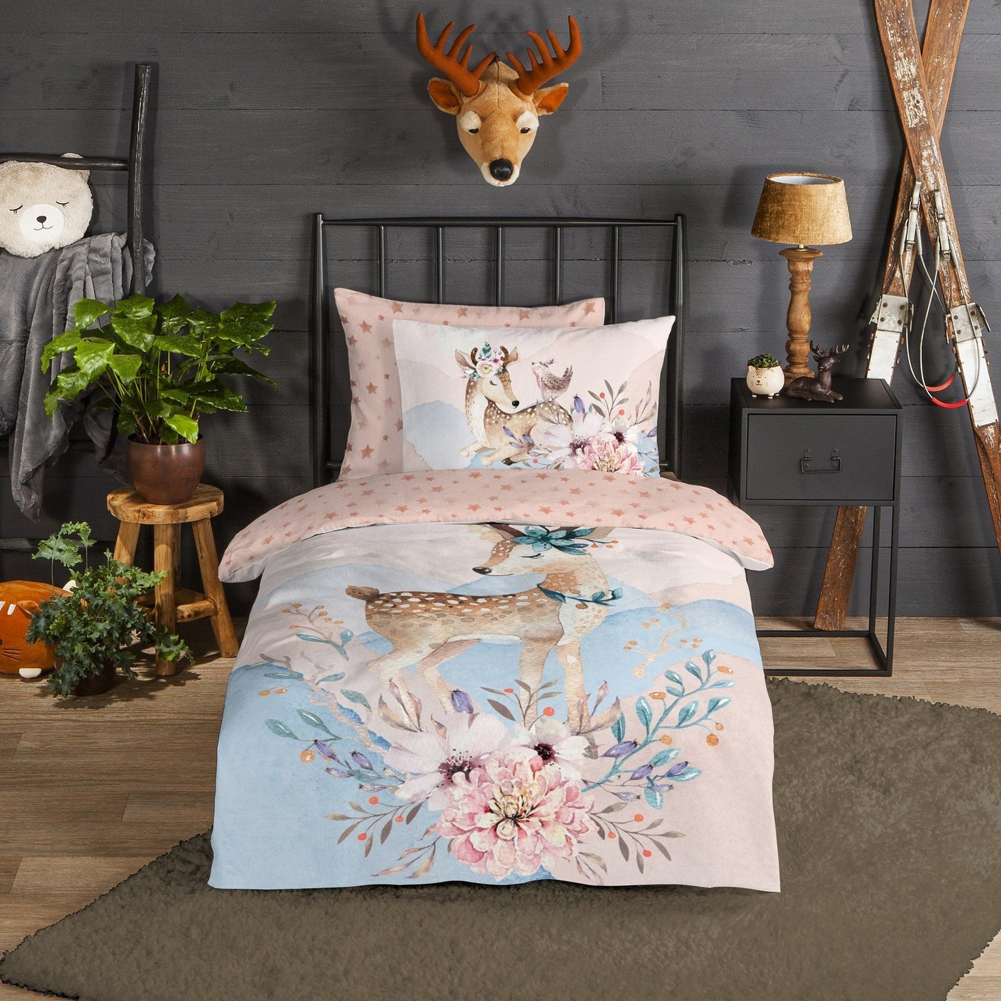 Good Morning Housse de couette Flanelle Josy Multi