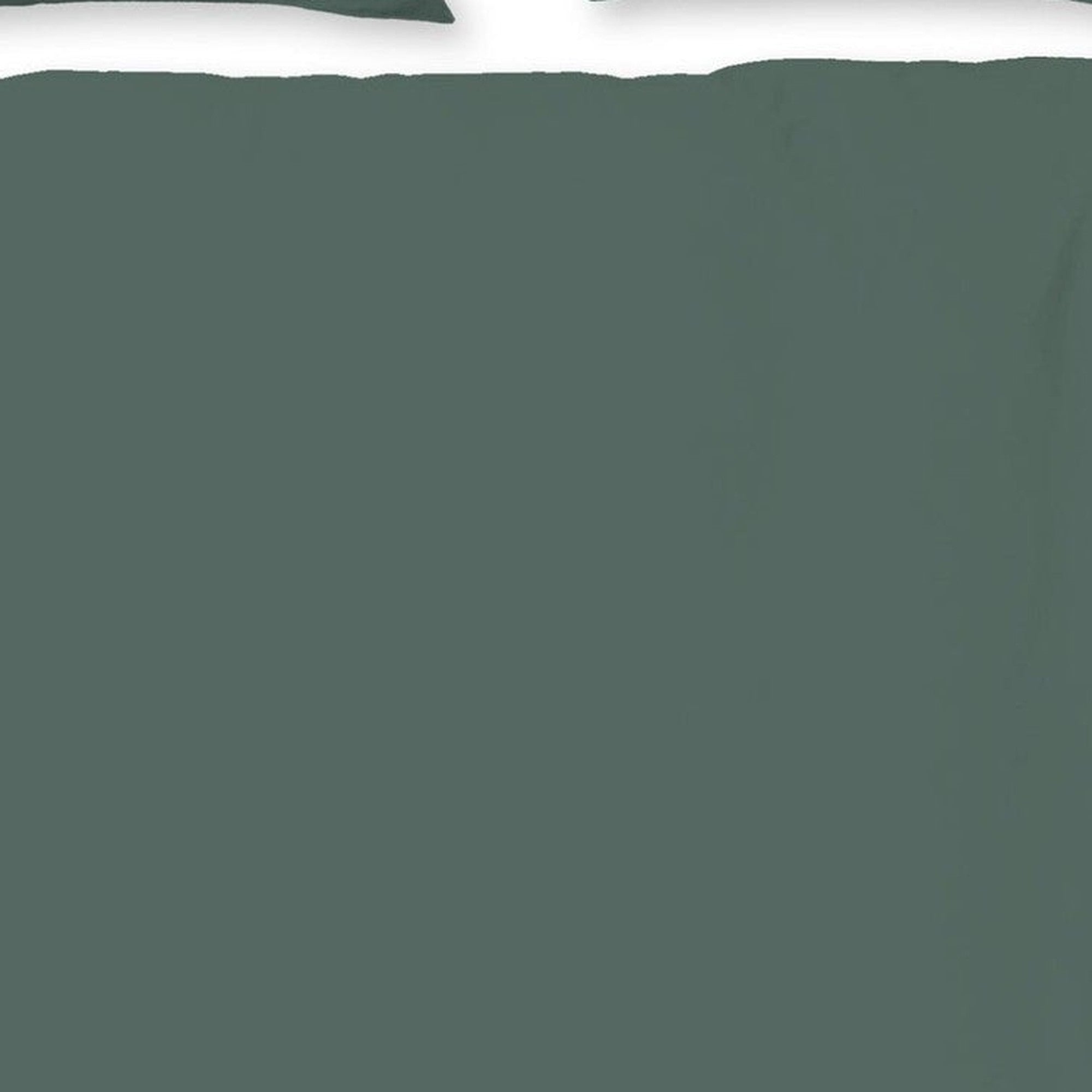 Good Morning dekbedovertrek flanel uni, Olive Green
