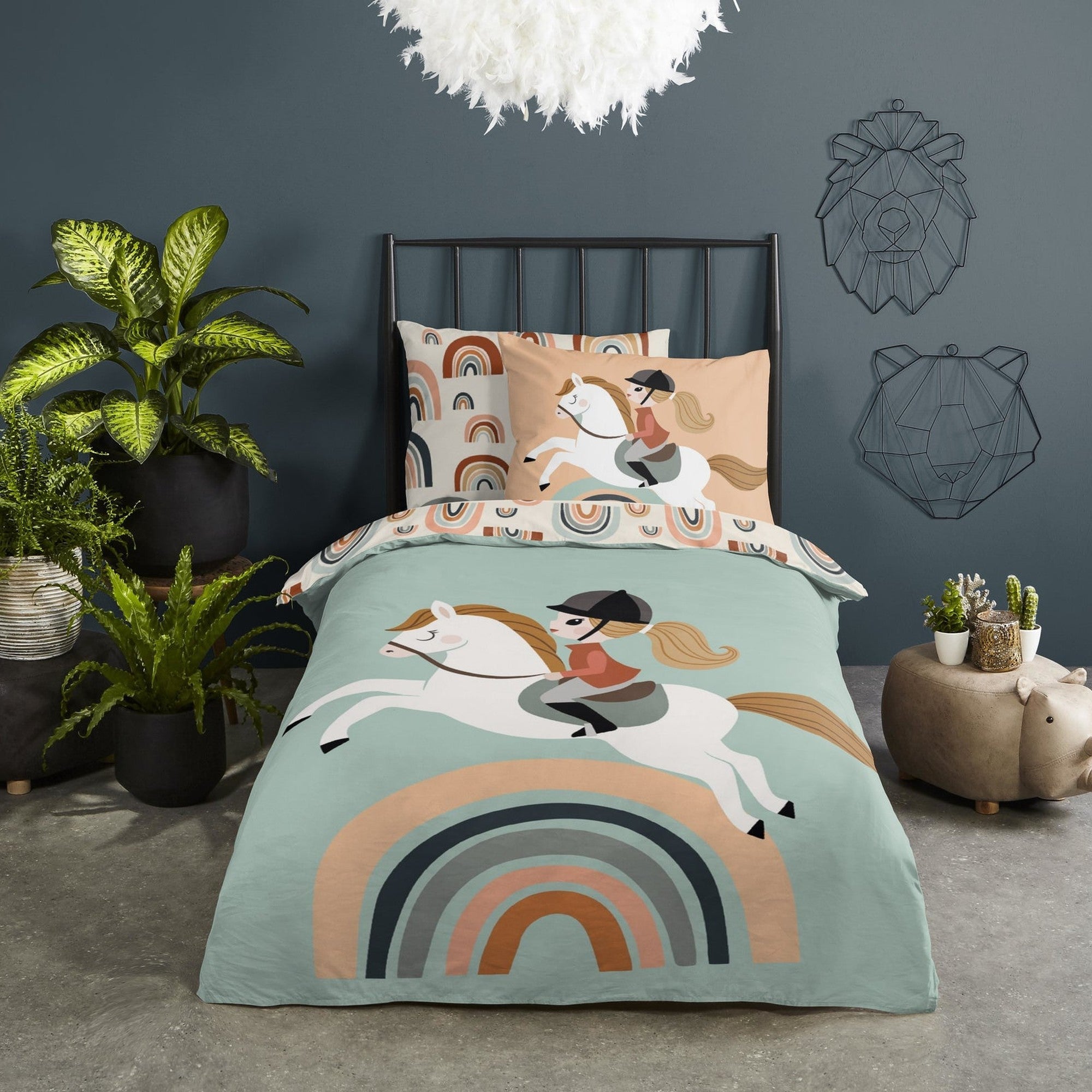 Good Morning Housse de Couette Coton Destin Multi