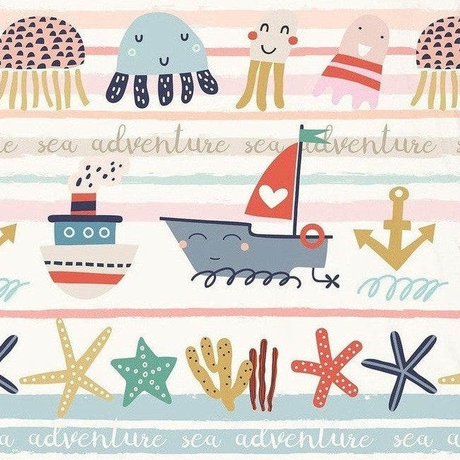 Good Morning Dekbedovertrek Katoen Sea Multi