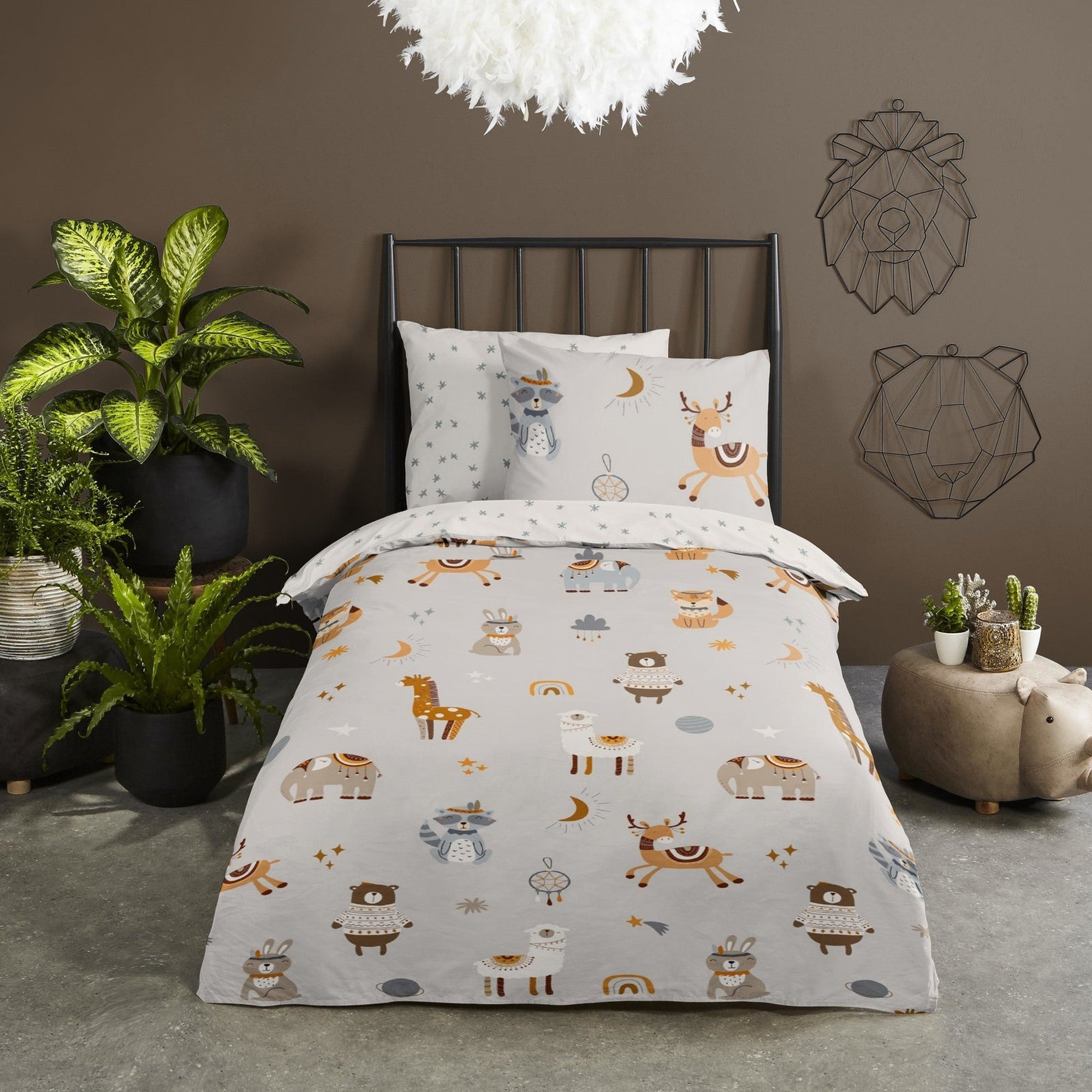 Good Morning Bettbezug Baumwolle Woody Multi