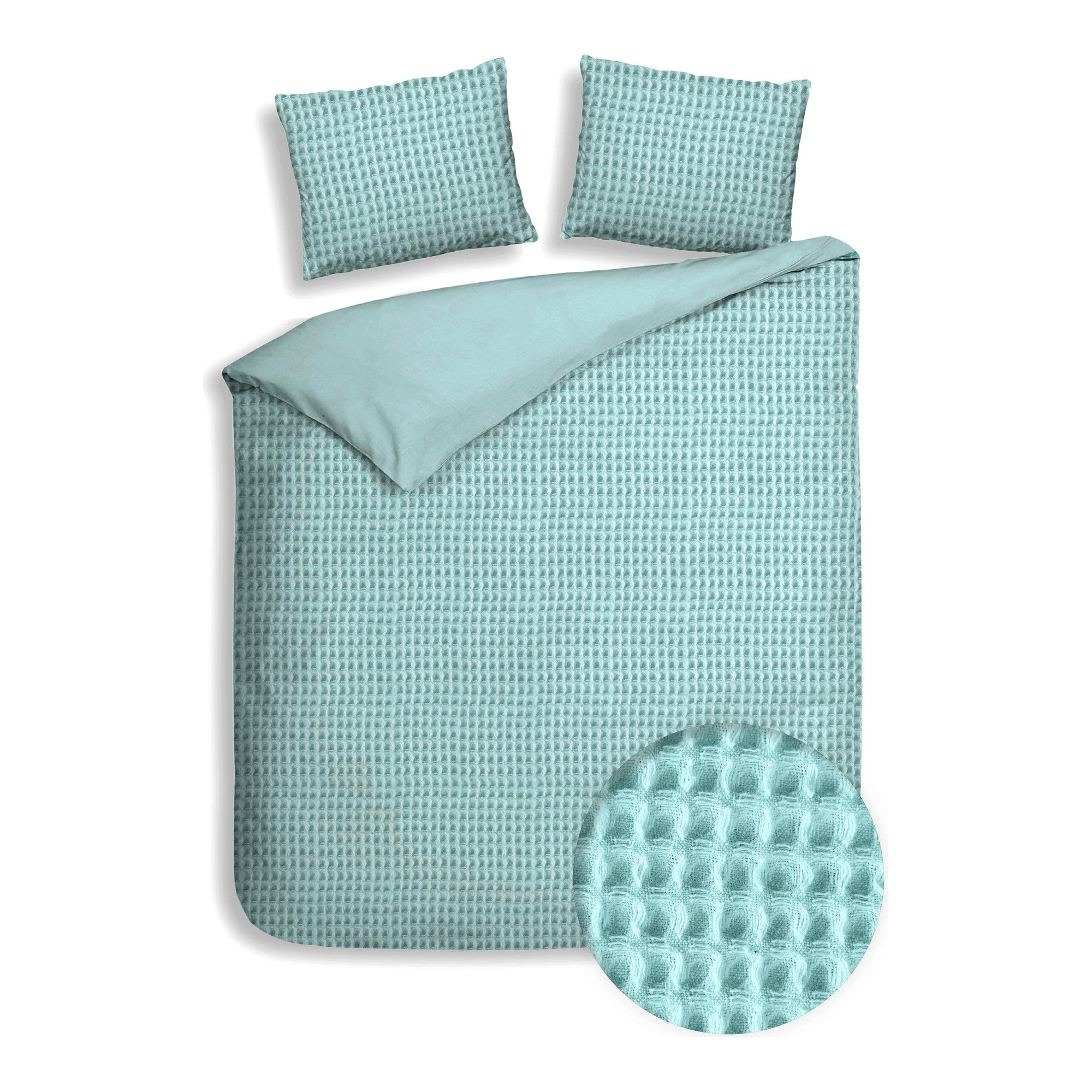 Heckettlane dekbedovertrek Vafala Sky Blue gerecycled katoen